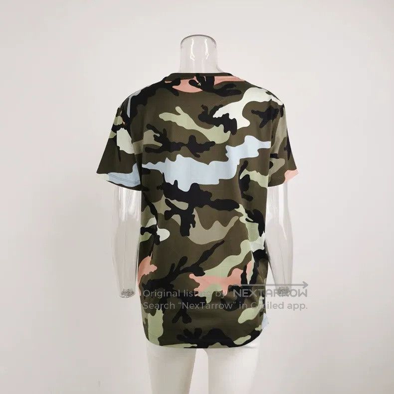 Valentino Valentino Cotton camouflage print crew neck T-shirt Size S / US 4 / IT 40 - 3 Thumbnail