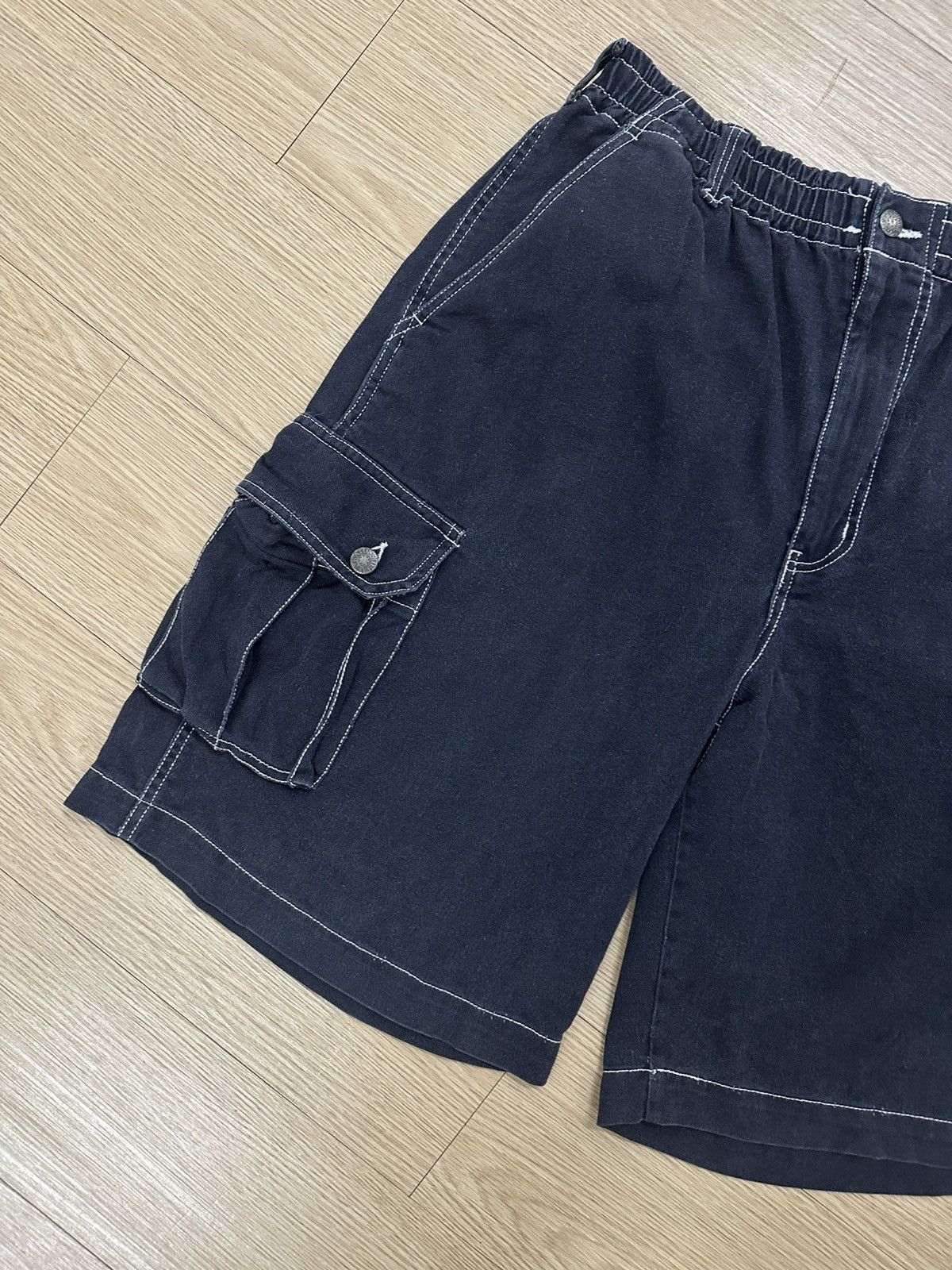 Japanese Brand Rare Raton Laveur Gorpcore Multi Pocket Baggy Cargo Jorts Size US 34 / EU 50 - 3 Thumbnail