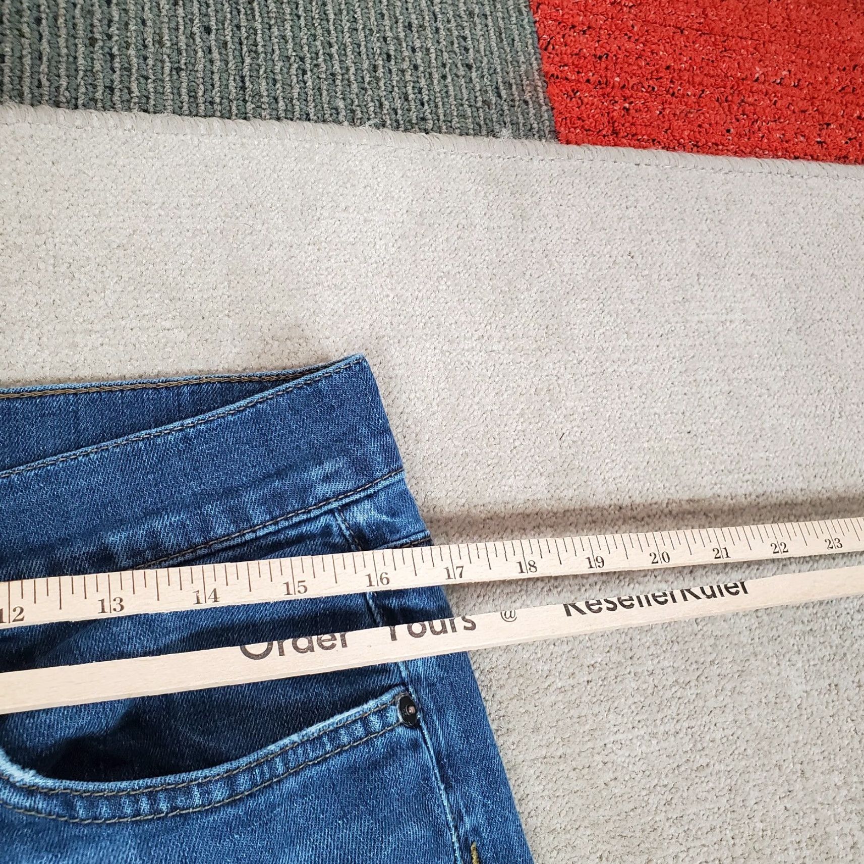 Vintage Joes Jeans Mens 32x35 Denim Jeans Blue Medium Wash Straight Regular 32 Inseam 35 Modern Logo Pockets Casual Size US 32 / EU 48 - 3 Thumbnail
