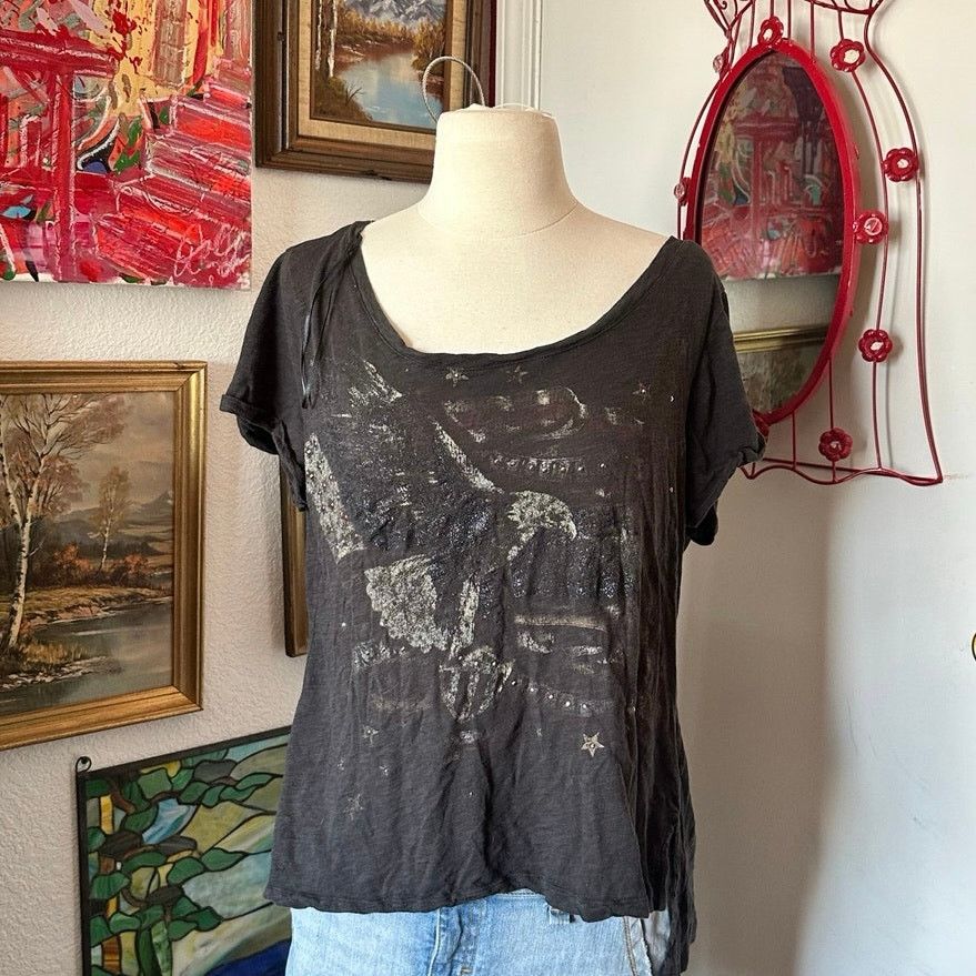 Rock & Republic rock & republic black eagle graphic shirt Size XL / US 12-14 / IT 48-50 - 1 Thumbnail