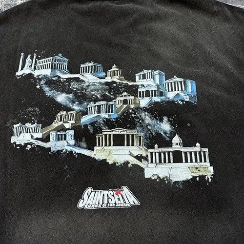 Japanese Brand Manami x Naoko Anime SAINT SEIYA Washed T-shirt Size US XL / EU 56 / 4 - 4 Thumbnail