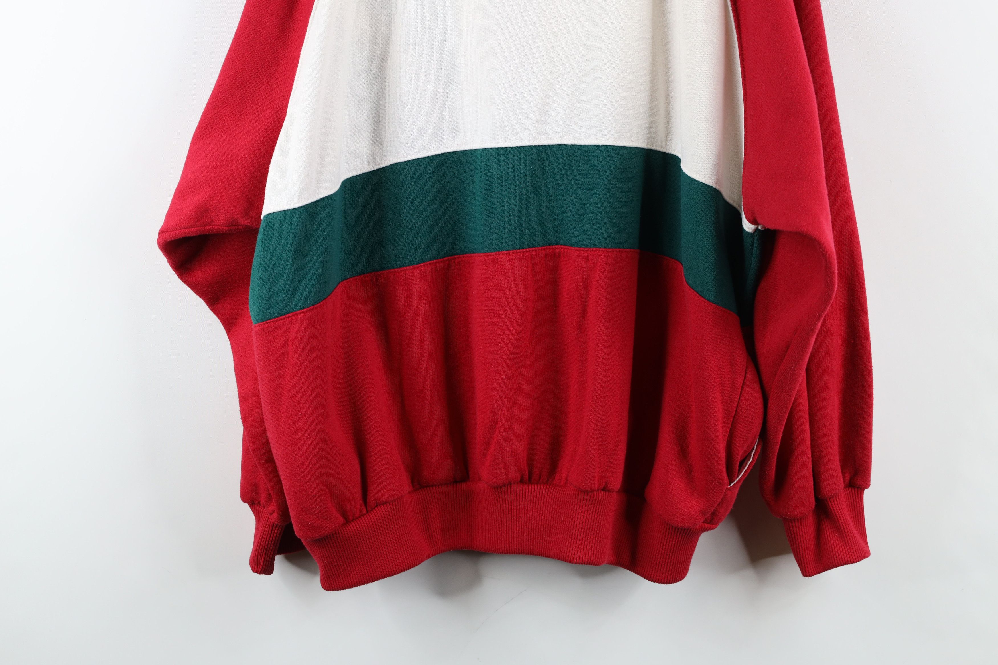 Vintage Vintage 90s Streetwear Block Full Zip Sweatshirt Jacket Size US XL / EU 56 / 4 - 13 Thumbnail