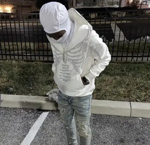 Japanese Brand Hoodie Skeleton Oversize Zip Up Hoodie Size US M / EU 48-50 / 2 - 4 Thumbnail