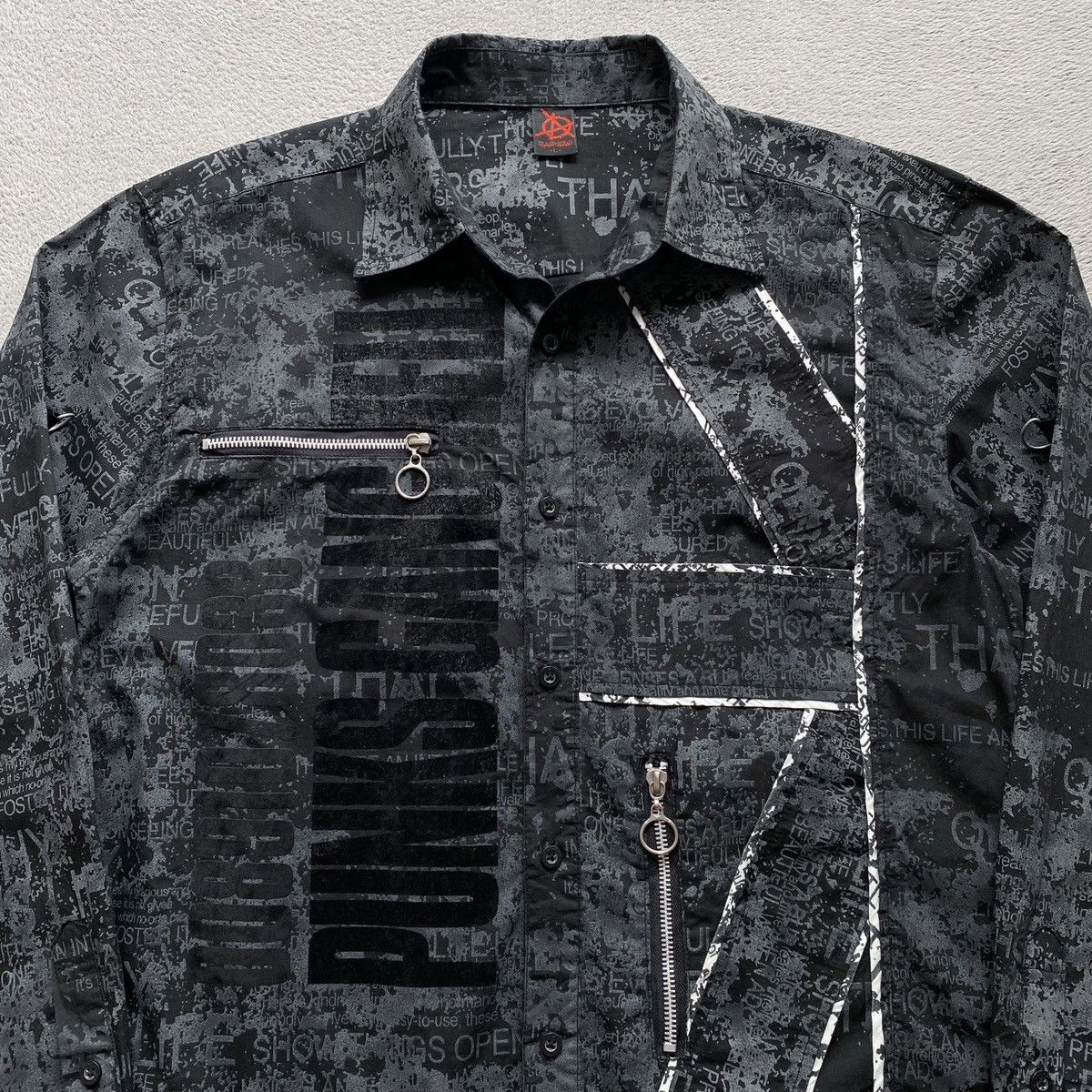 If Six Was Nine Vintage Anarchy Clash Ahead Full Print Shirt Size US L / EU 52-54 / 3 - 2 Thumbnail