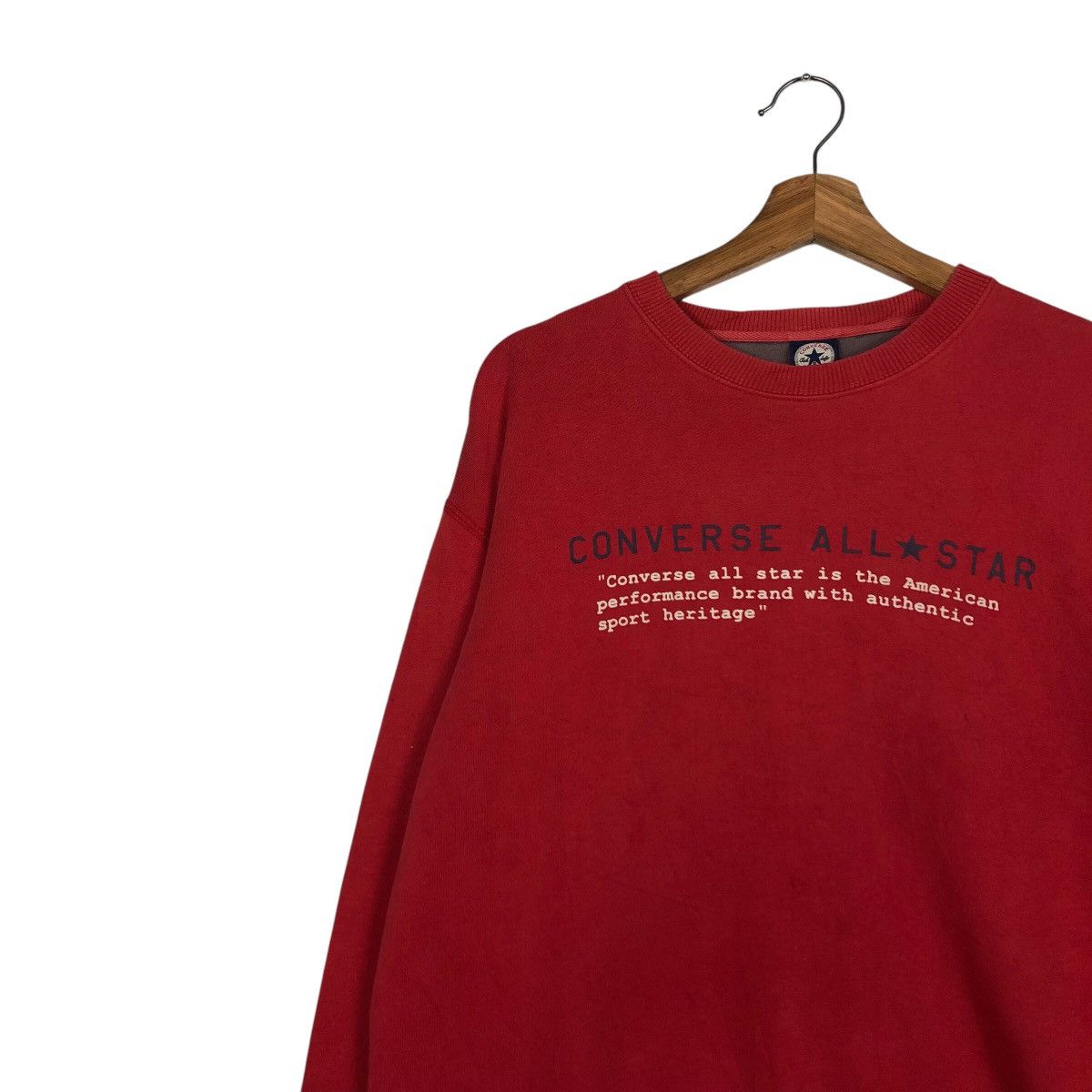 Japanese Brand 📌Vintage Sweatshirt Converse All Star Big Logo Size US M / EU 48-50 / 2 - 8 Thumbnail