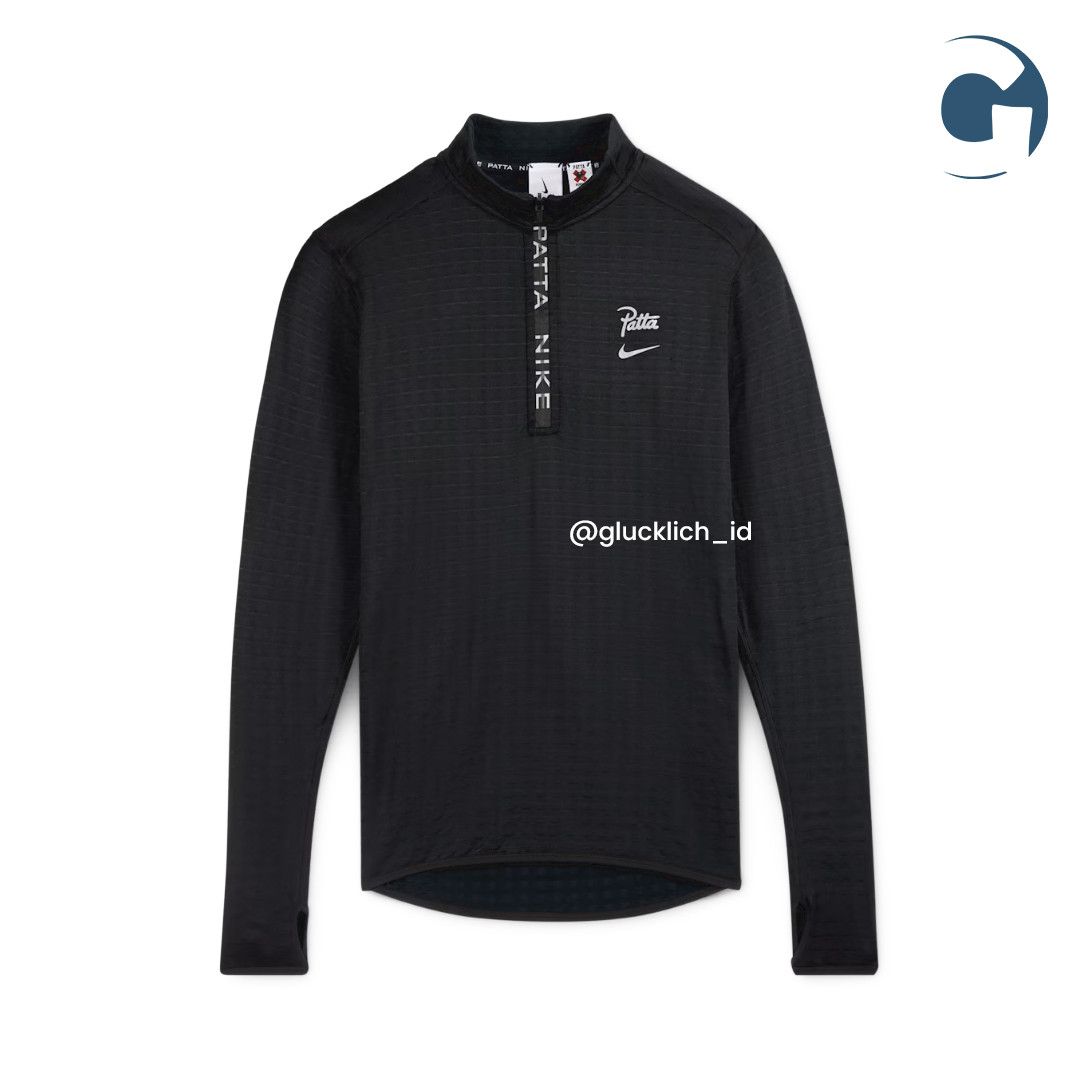 Nike Nike, X Patta Running Team Half Zip Long Sleeve Black Size US XS / EU 42 / 0 - 1 Thumbnail