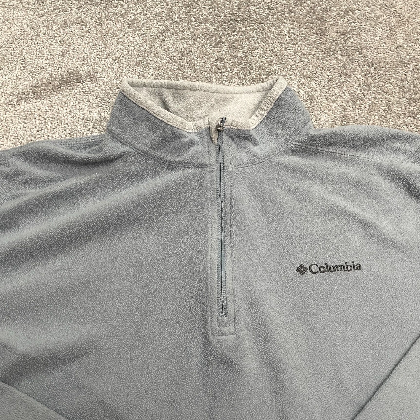 Vintage Columbia Klamath Range Fleece Jacket Mens XL Gray 1/4 Zip Lightweight Outdoor Size US XL / EU 56 / 4 - 3 Thumbnail