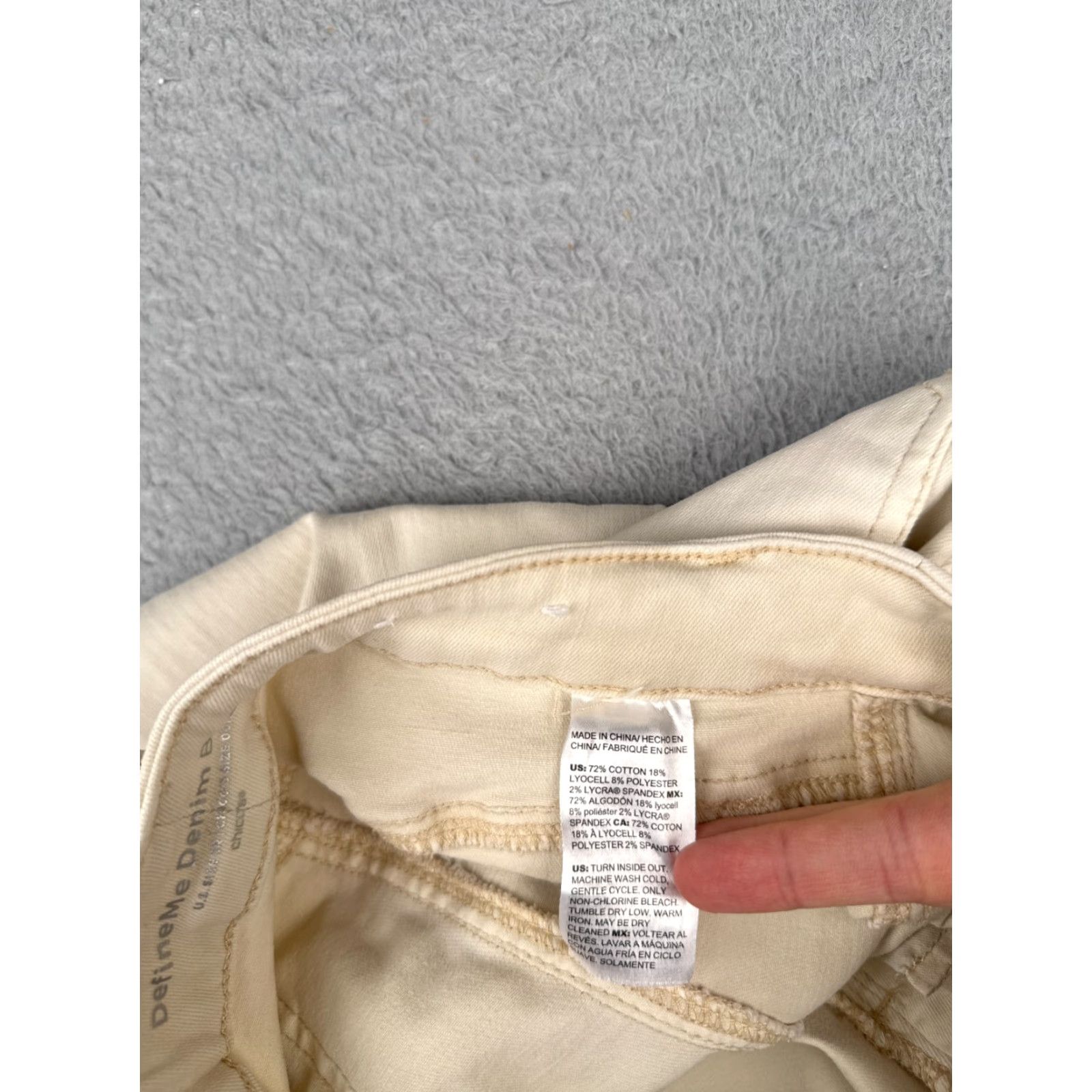Vintage Chicos Jeans Women Bootcut 2 R Beige Denim 26x28 Mid Rise 26 28 Cotton Blend 5-Pocket Designer Cowboy Southwestern American Regular Size 26" / US 2 / IT 38 - 7 Thumbnail
