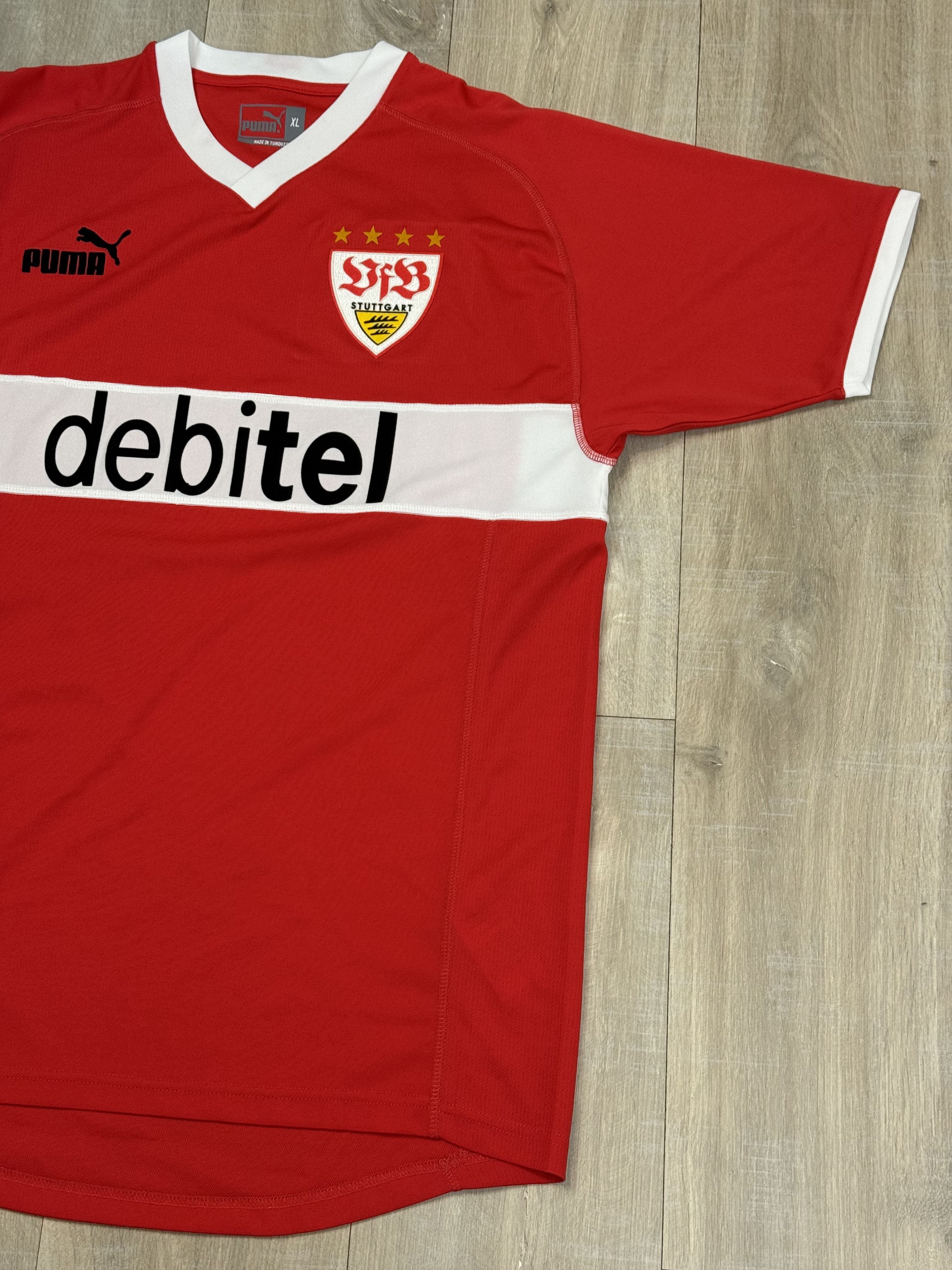 Puma Puma Stuttgart 2003/2004 Away Football Soccer Jersey Red Size US XL / EU 56 / 4 - 3 Thumbnail