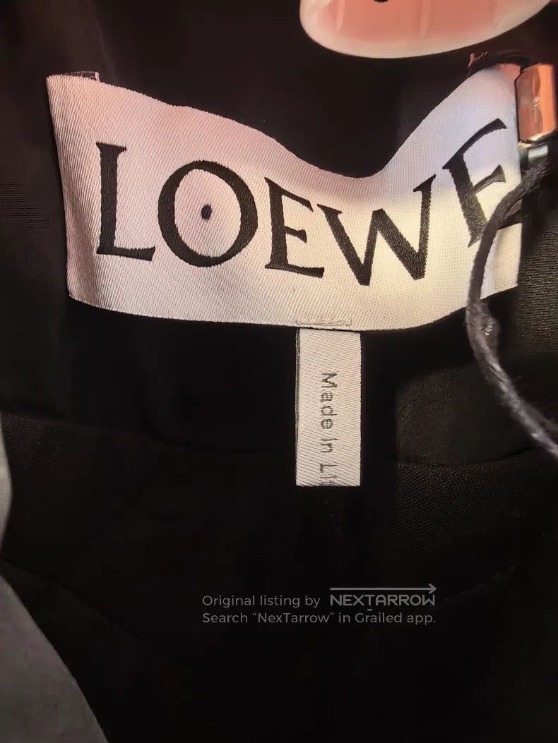 Loewe Loewe Coat Cotton Jacket with Logo on Back and Belt, Adjus Size 4XL / US 24-26 - 3 Thumbnail