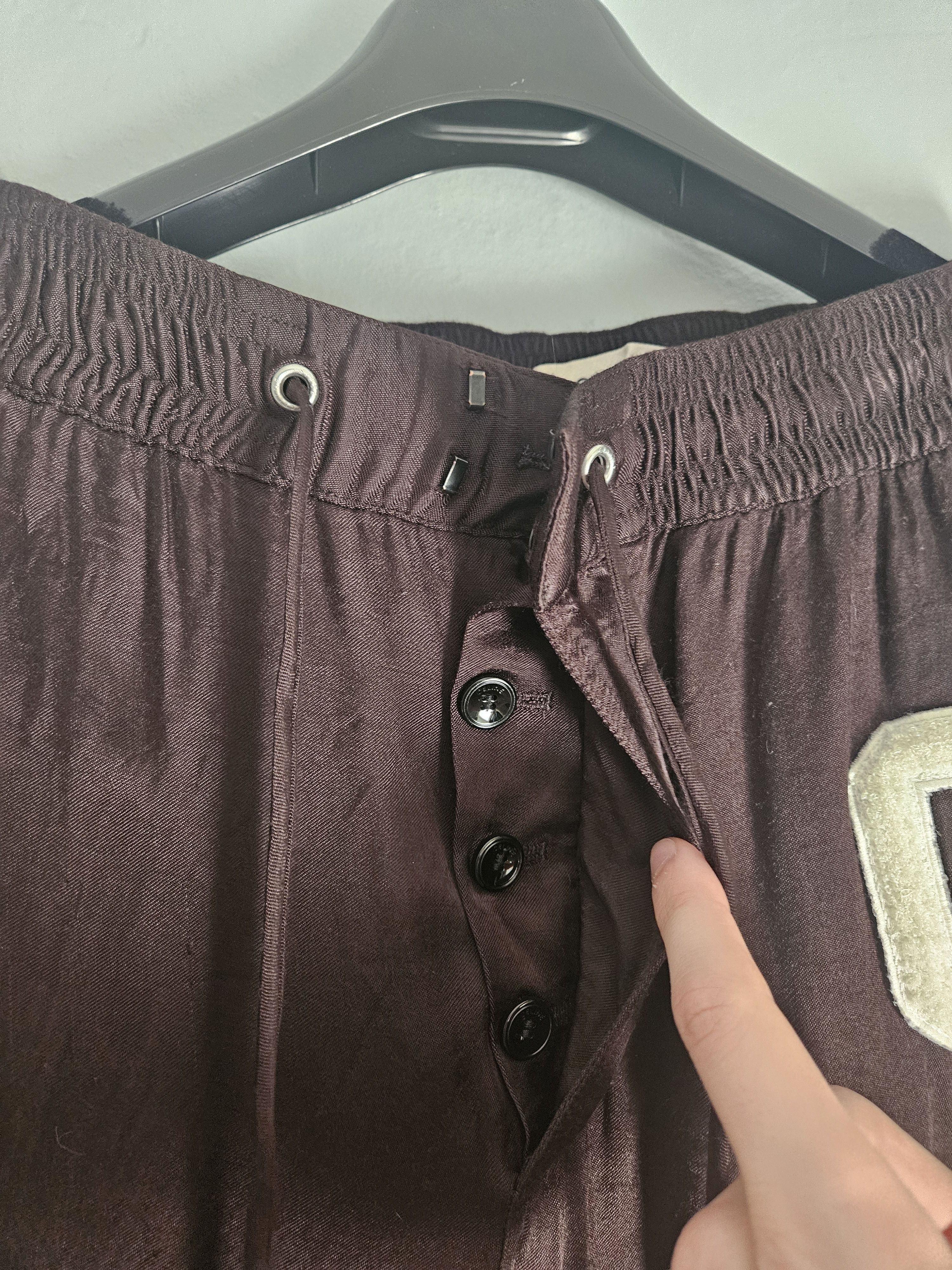 Celine Brown Viscose C Patch Track Pants Size US 34 / EU 50 - 5 Thumbnail