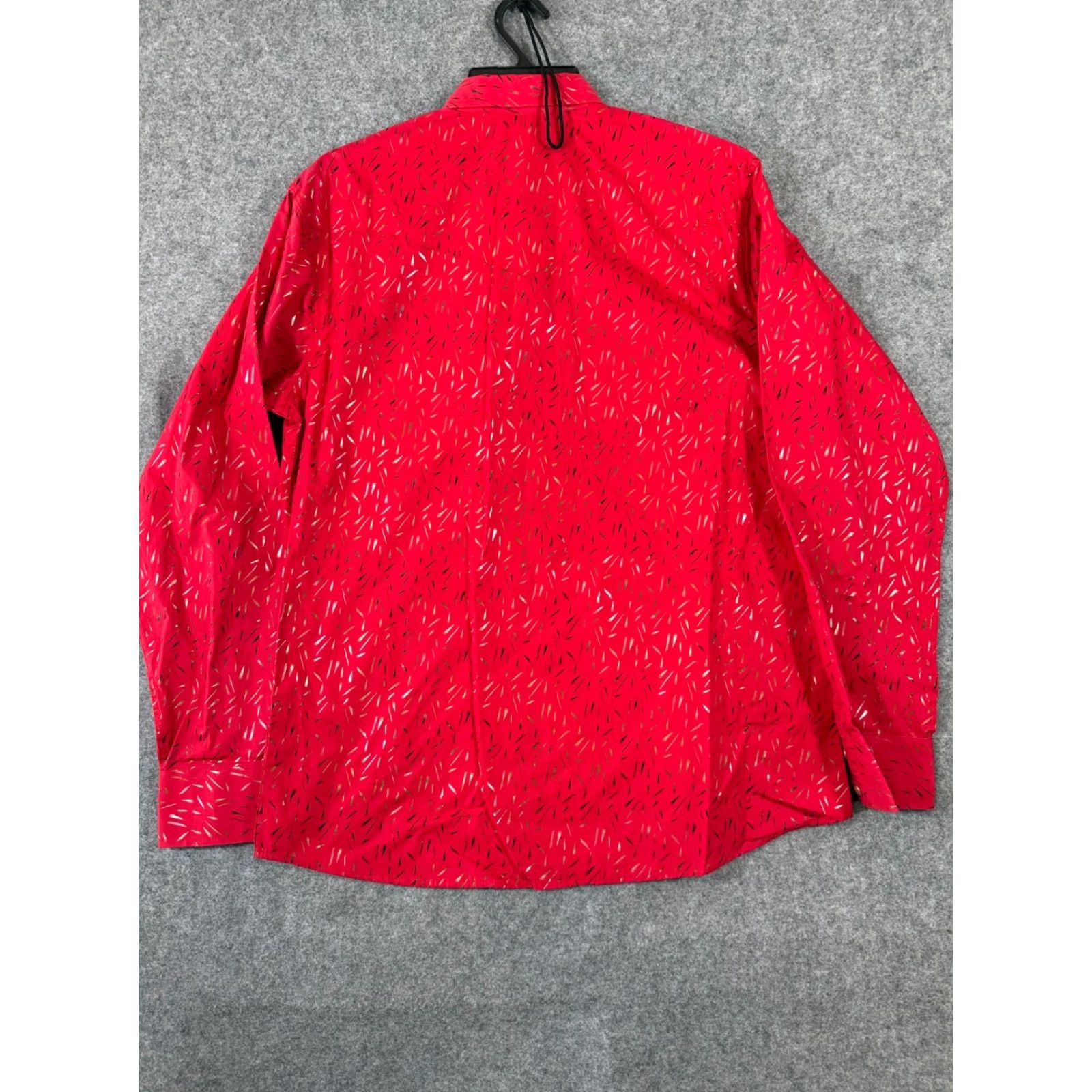 Vintage Ace of Diamond Western Shirt Mens L Red Gold Abstract Geometric Pearl Snap NWT Cowboy NWT (Ace of Diamond) Size US L / EU 52-54 / 3 - 7 Thumbnail