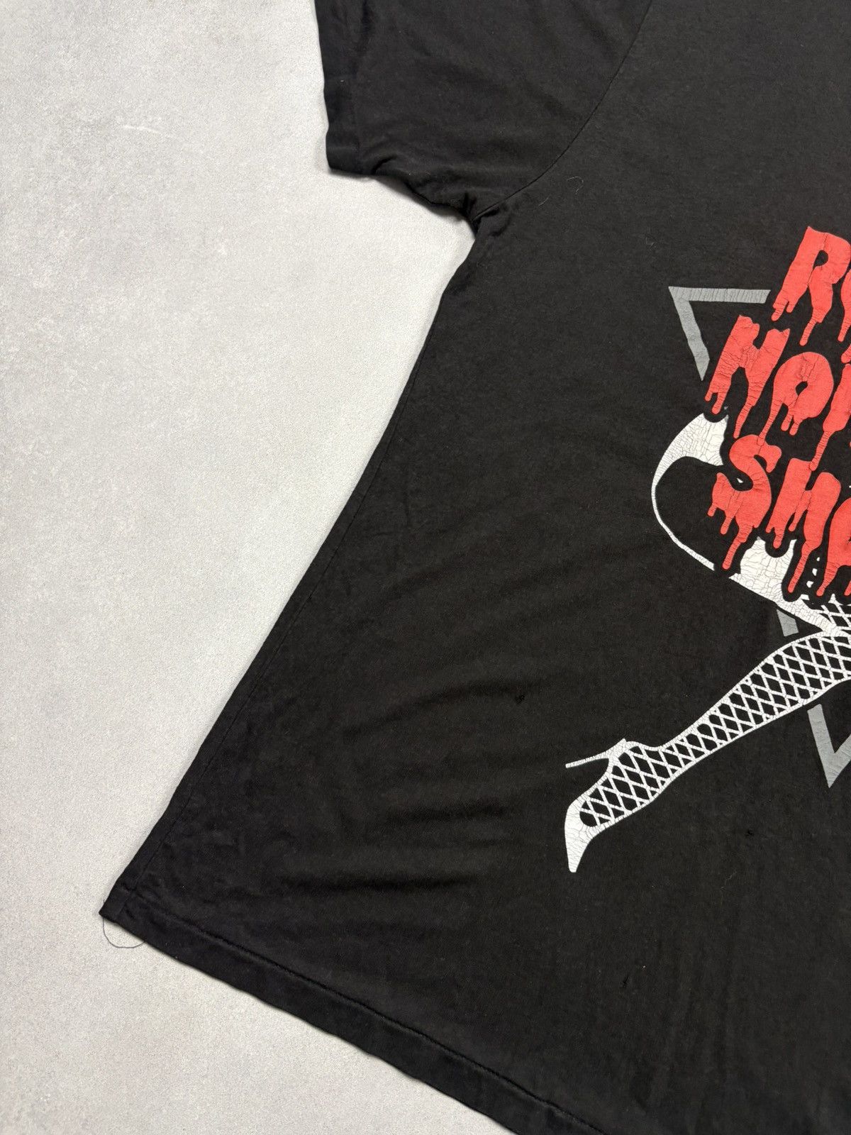 Band Tees Rocky Horror Show Graphic T Shirt Black Logo Movie Vintage Size US XL / EU 56 / 4 - 3 Thumbnail