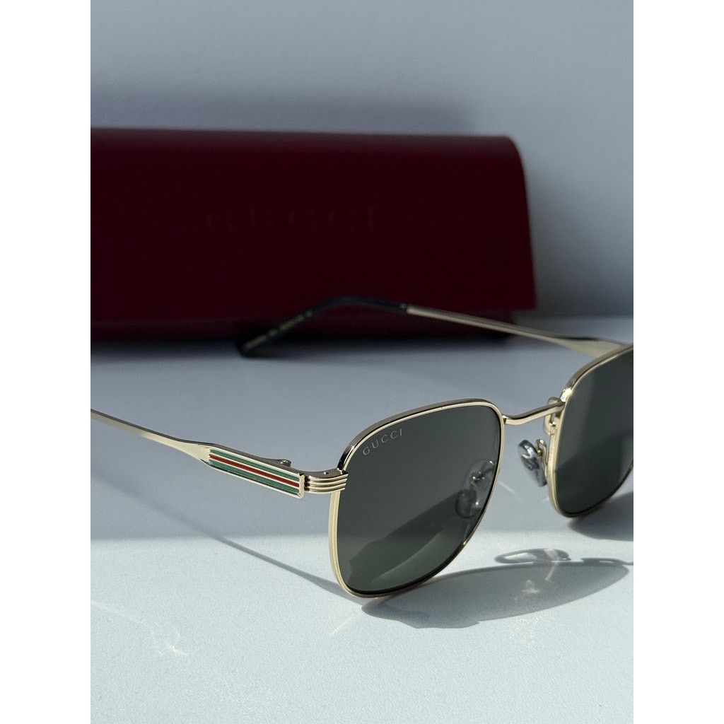 Gucci NEW Gucci GG1876S Gold Round Sunglasses $545 Size ONE SIZE - 7 Thumbnail