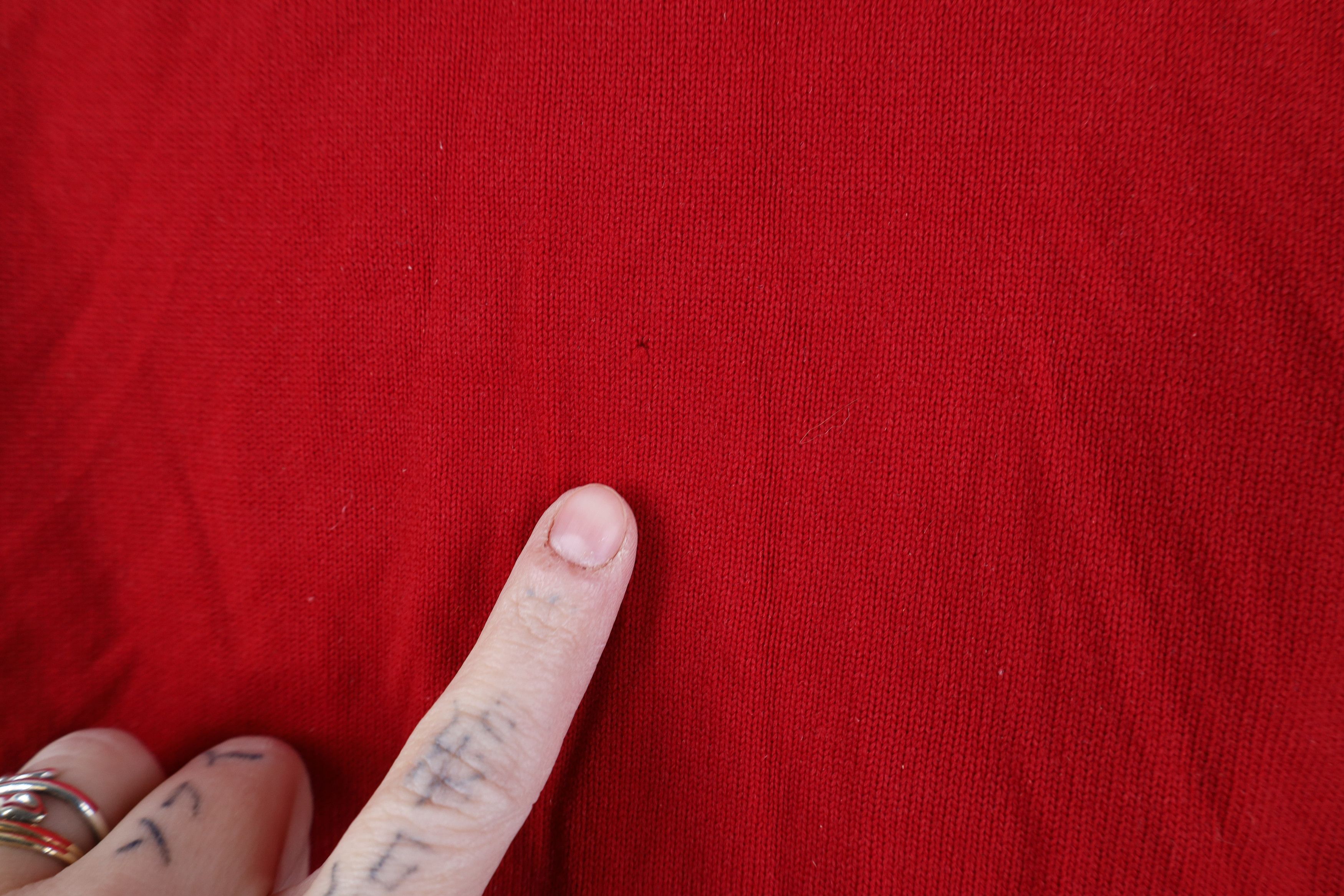 Vintage Vintage 50s 60s Streetwear Knit Collared Pullover Polo Red Size US L / EU 52-54 / 3 - 11 Thumbnail
