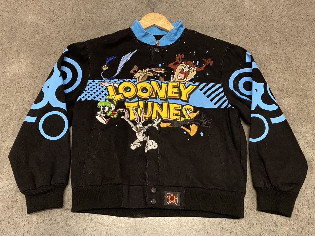 image of Made In USA x Vintage 90’S 2000’S Looney Tunes Jh Design Embroidered Tv Jacket in Black, Women's (S