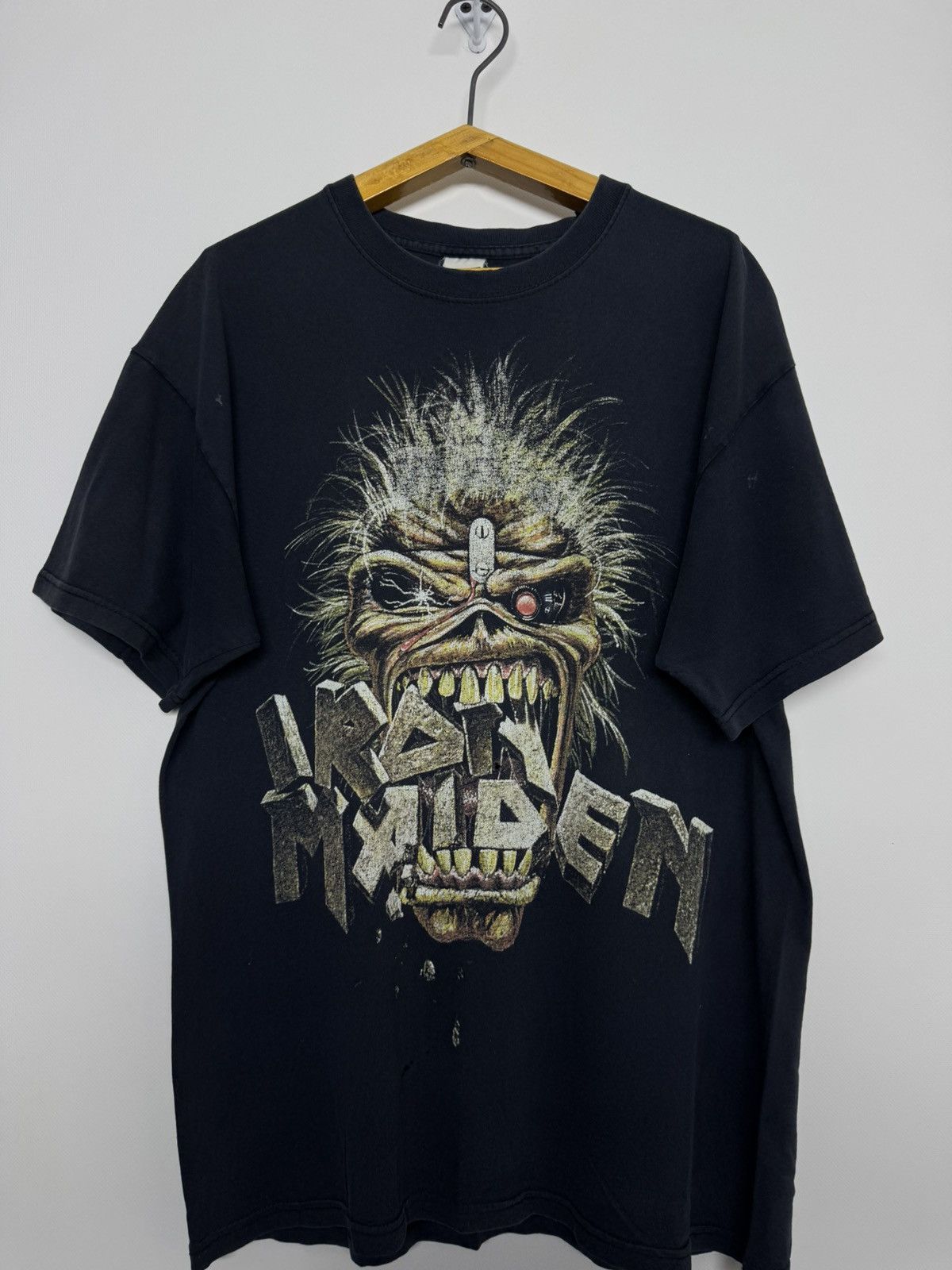 Iron Maiden Vintage 1989 Iron Maiden Eddie Crunch Black T-shirt Size US M / EU 48-50 / 2 - 5 Thumbnail