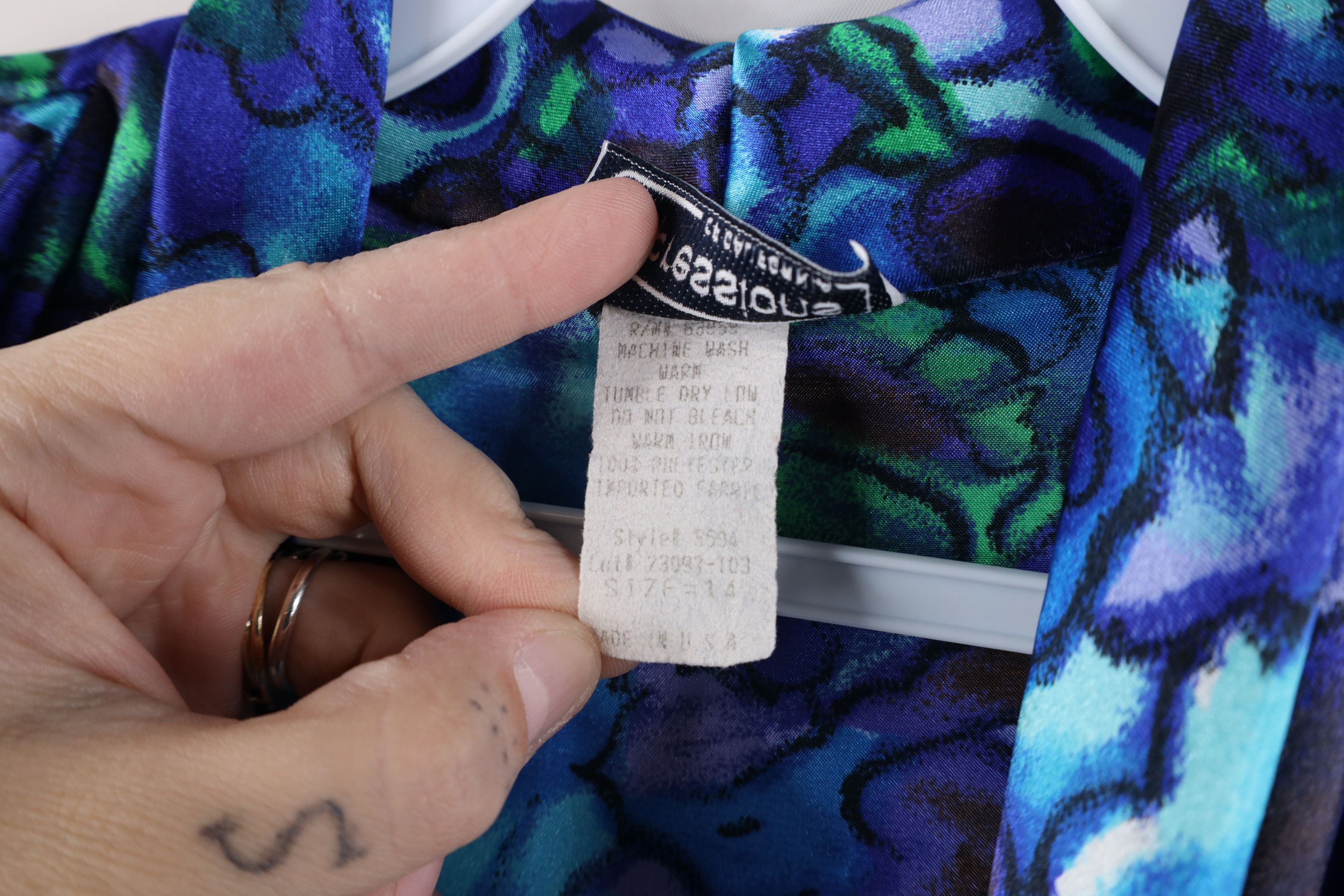 Vintage Vintage 90s Streetwear Flower Blazer Button Shirt USA Size XL / US 12-14 / IT 48-50 - 9 Thumbnail