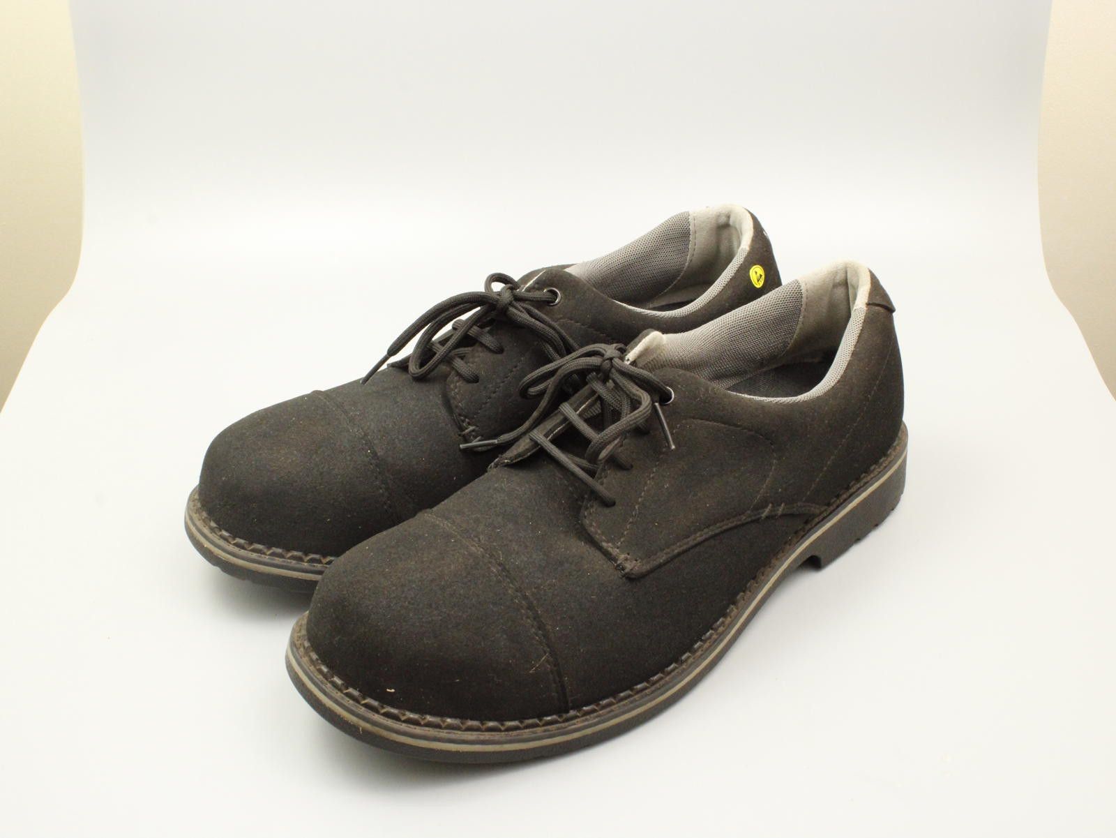 Unknown London Black Men's Oxford Dress Shoes Uvex Safety Shoes Steel Toe Size US 9 / EU 42 - 4 Thumbnail