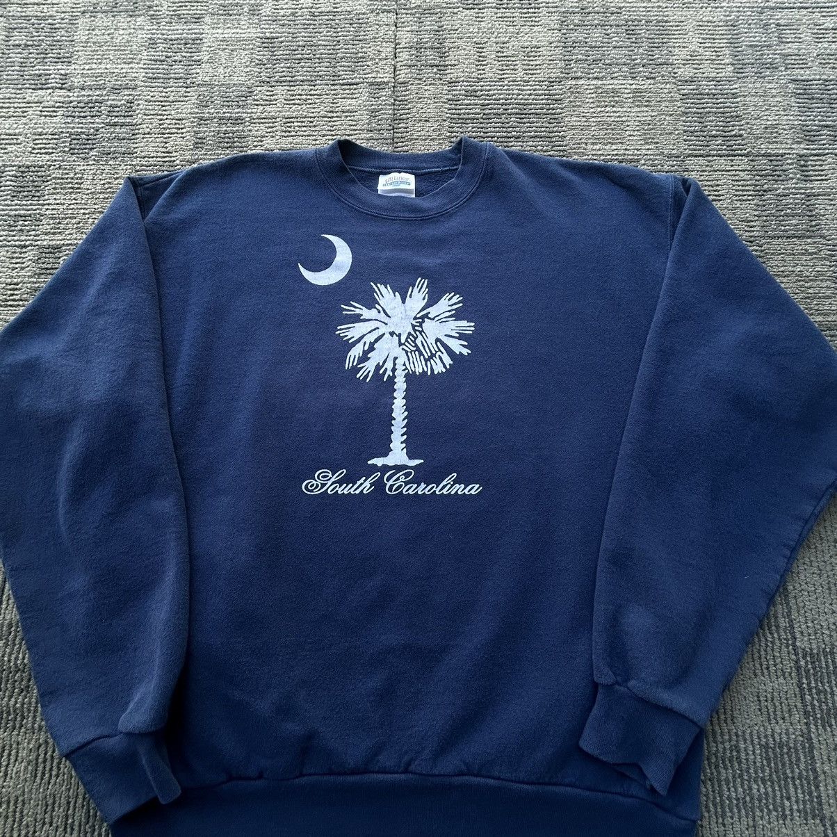 Vintage Vtg 90’s South Carolina Palmetto Logo Navy Pullover Crewneck Size US S / EU 44-46 / 1 - 2 Thumbnail