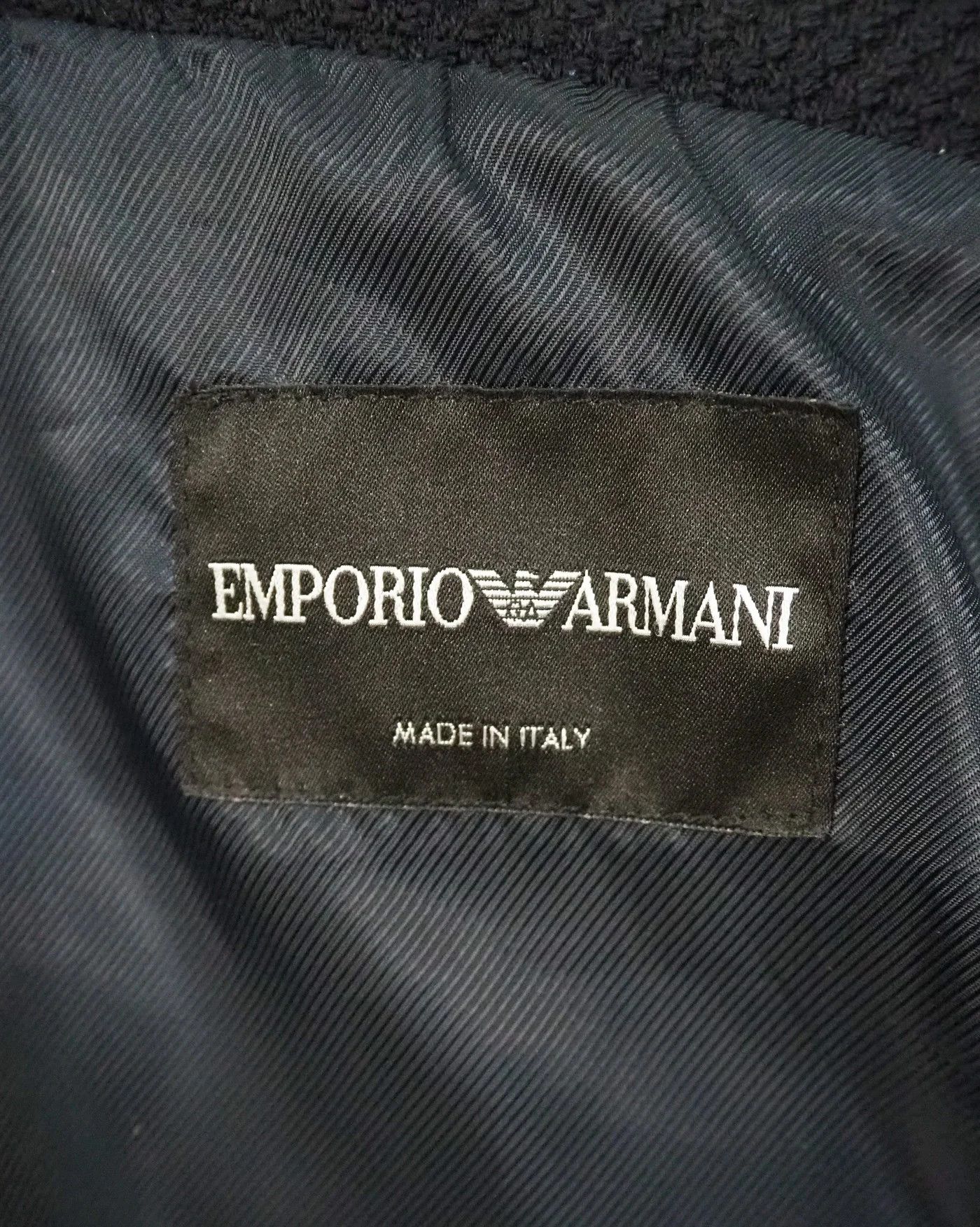 Emporio Armani Emporio Armani Calfskin Hair Leather and Knit Jacket $1795 Size US L / EU 52-54 / 3 - 4 Thumbnail