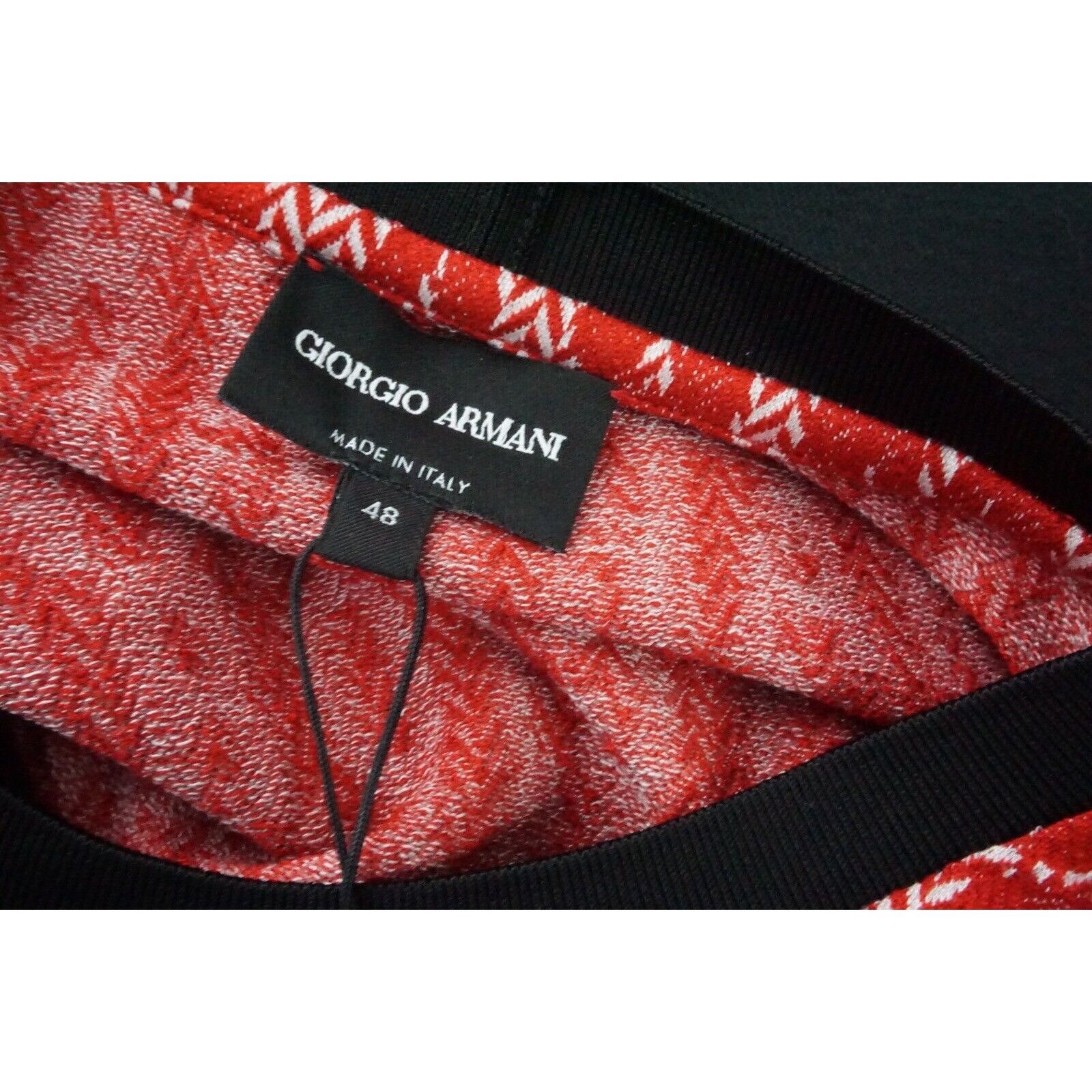 Giorgio Armani Giorgio Armani Black Label Gorgeous Red Text Woven Polyamide Size US M / EU 48-50 / 2 - 5 Thumbnail