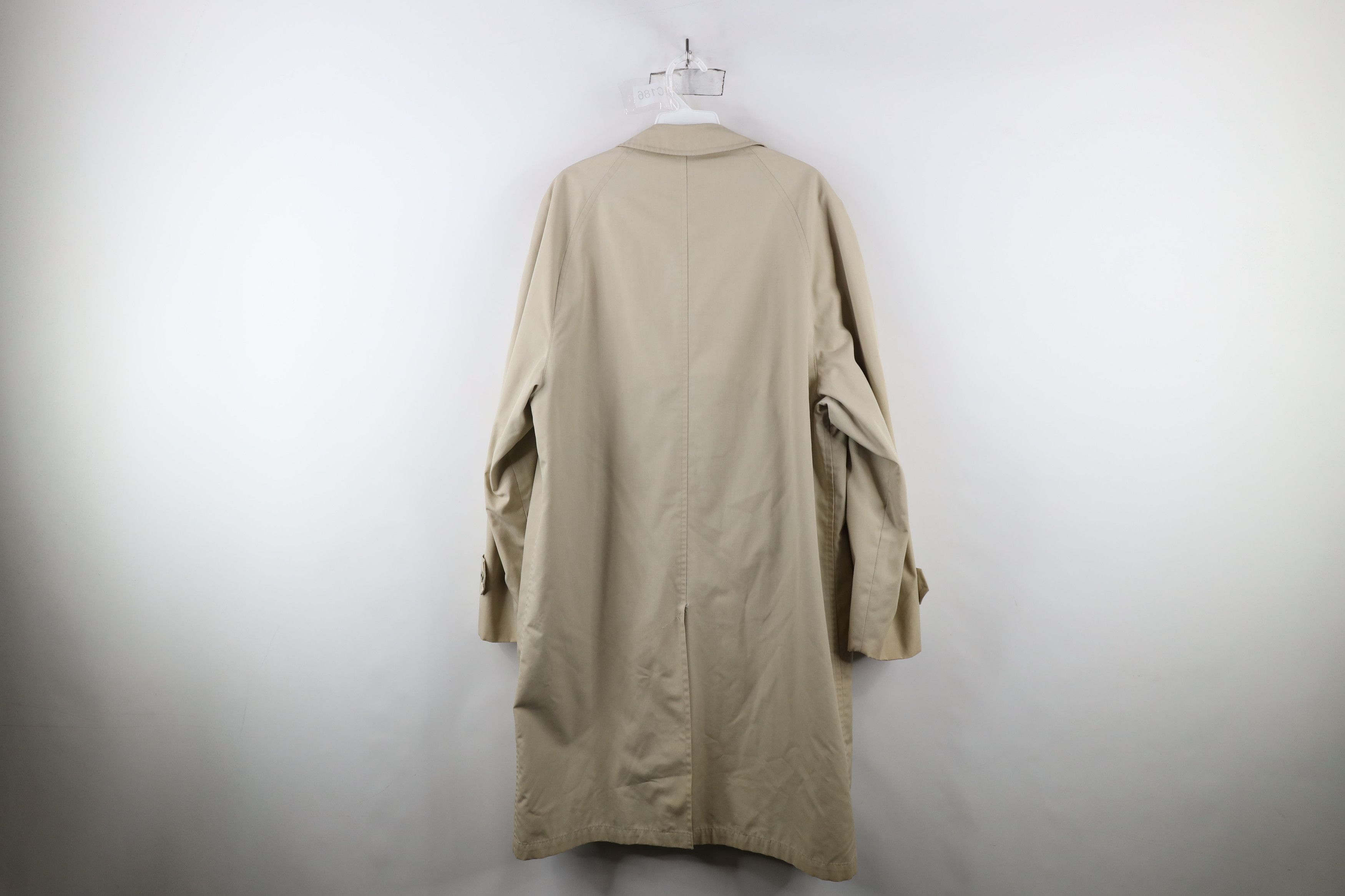 Vintage Vintage 60s 70s Streetwear Trench Coat Rain Jacket Beige USA Size US L / EU 52-54 / 3 - 15 Thumbnail