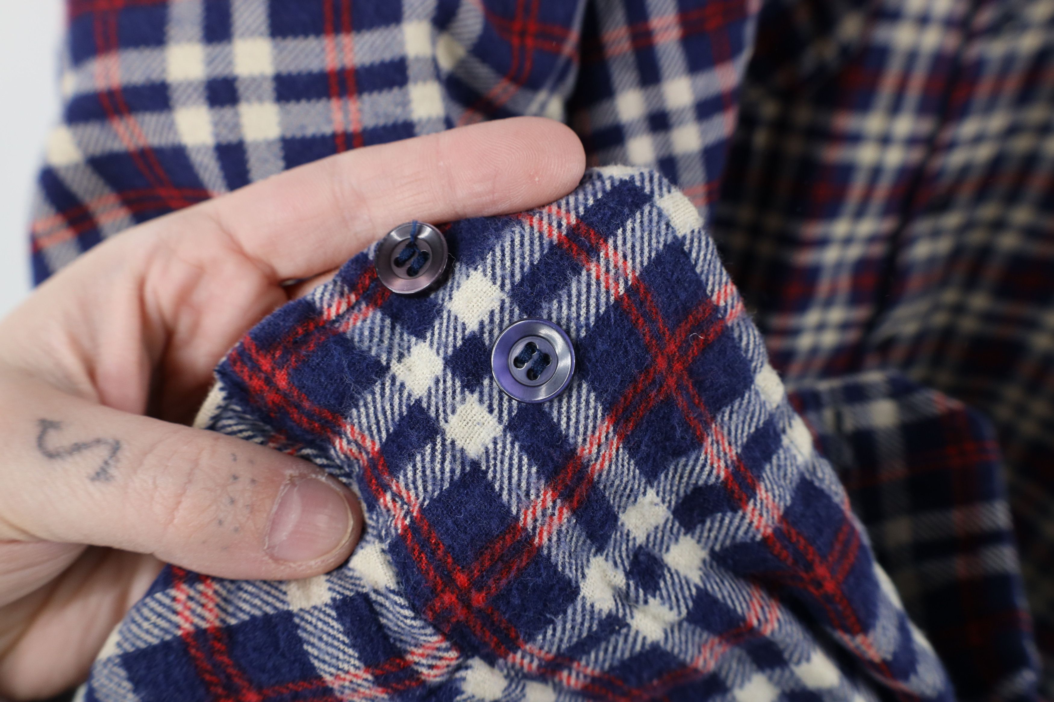 Vintage Vintage 90s Streetwear Flannel Button Shirt Jacket Shacket Size US XXL / EU 58 / 5 - 7 Thumbnail