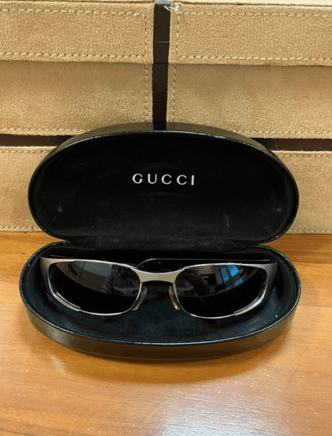 Gucci GUCCI Sunglasses GG2377 Wrap Shield Metal Mask Tom Ford Size ONE SIZE - 2 Thumbnail