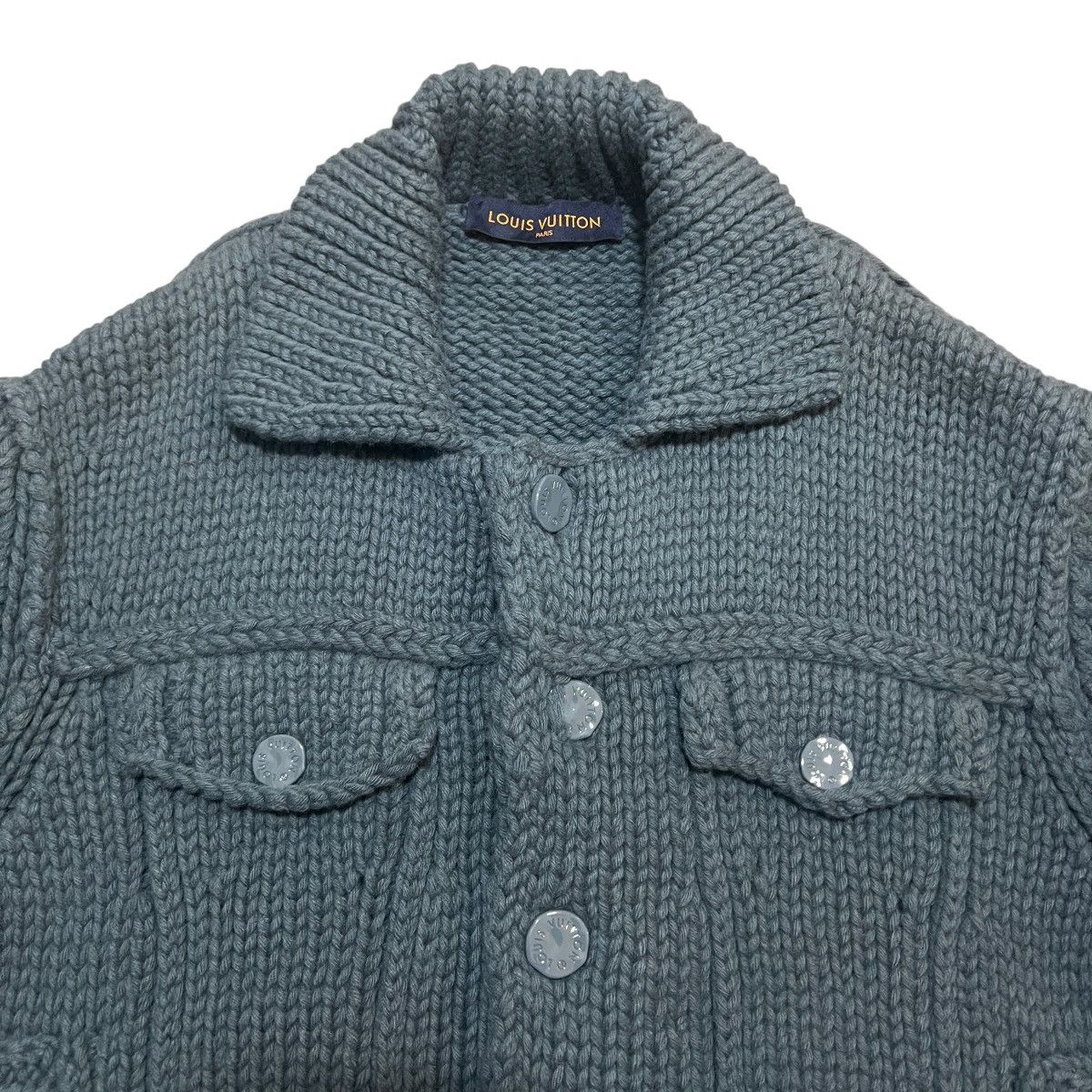 Louis Vuitton Louis Vuitton 2020SS Virgil Abloh Chunky Button Knit Jacket Size US M / EU 48-50 / 2 - 3 Thumbnail