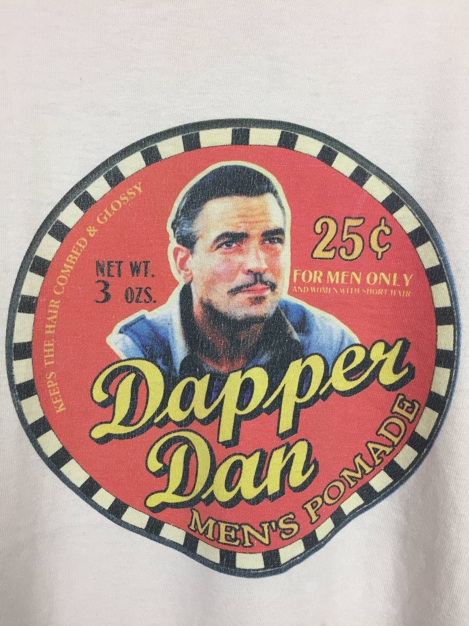 Vintage Vtg Dapper Dan Men's Pomade Pop Culture Promo Tee Size US M / EU 48-50 / 2 - 4 Thumbnail