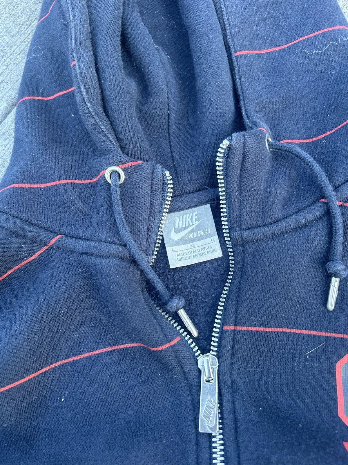 Nike × Vintage Y2K Nike navy sweatshirt Size US L / EU 52-54 / 3 - 2 Thumbnail
