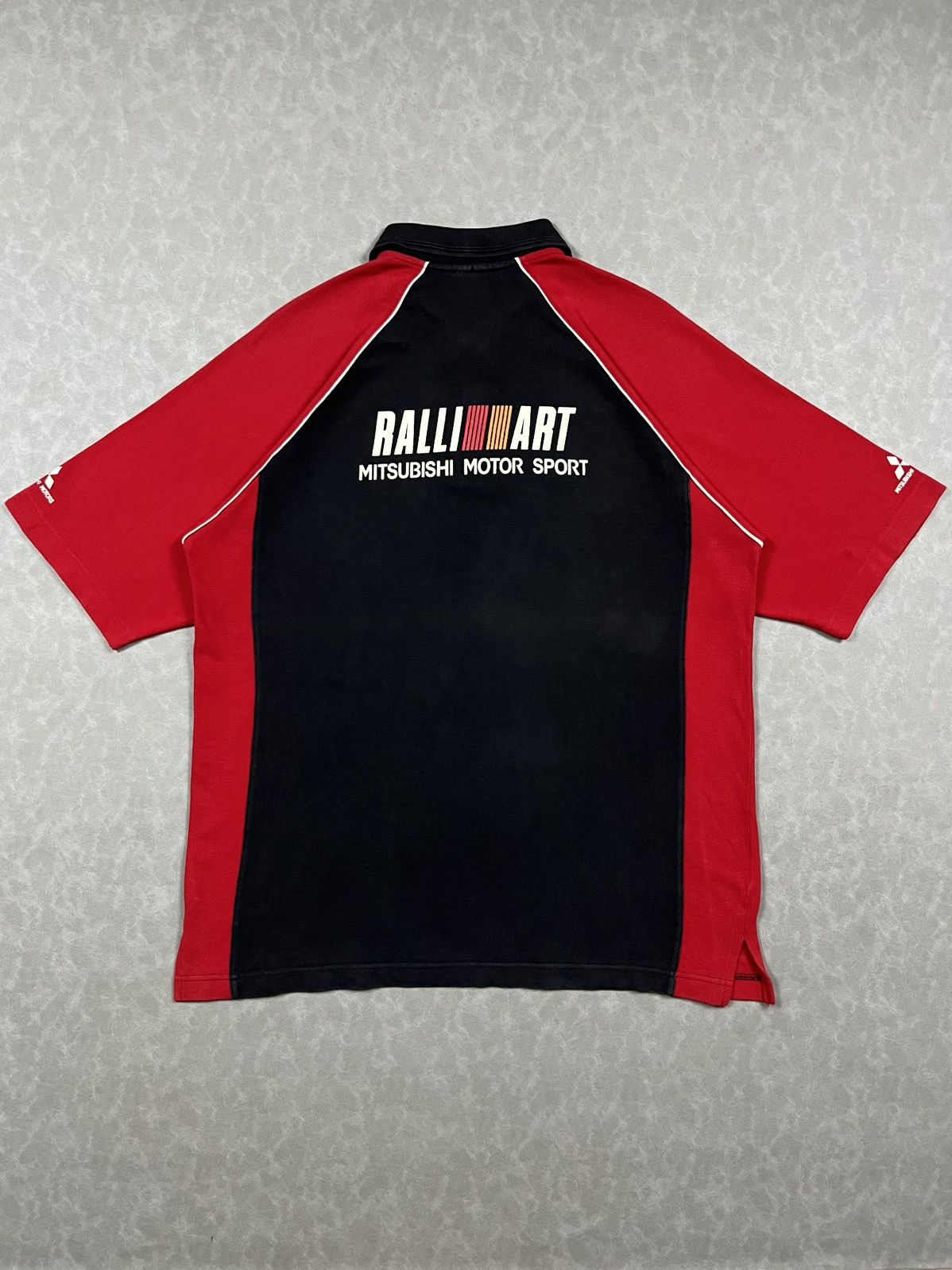 Japanese Brand 90s Mitsubishi Ralliart polo shirt Size US XL / EU 56 / 4 - 1 Thumbnail