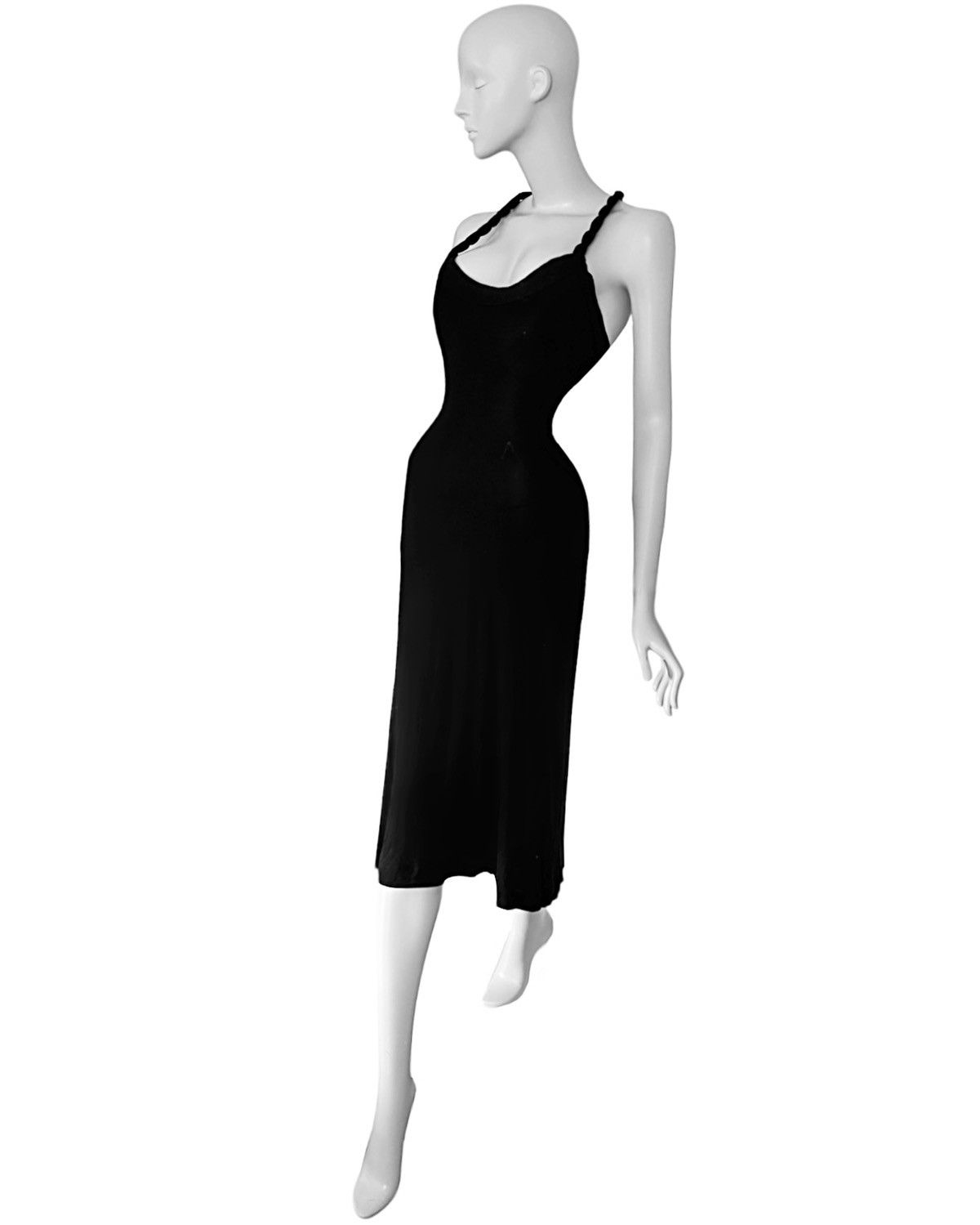 Alexander McQueen Alexander McQueen Runway SS2003 black cut-out dress Size M / US 6-8 / IT 42-44 - 6 Thumbnail
