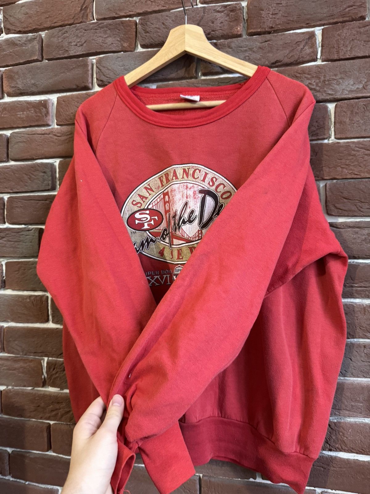 NFL VTG SAN FRANCISCO 49ers 1989 XL SUPER BOWL XXIX SWEATSHIRT Size US XL / EU 56 / 4 - 4 Thumbnail