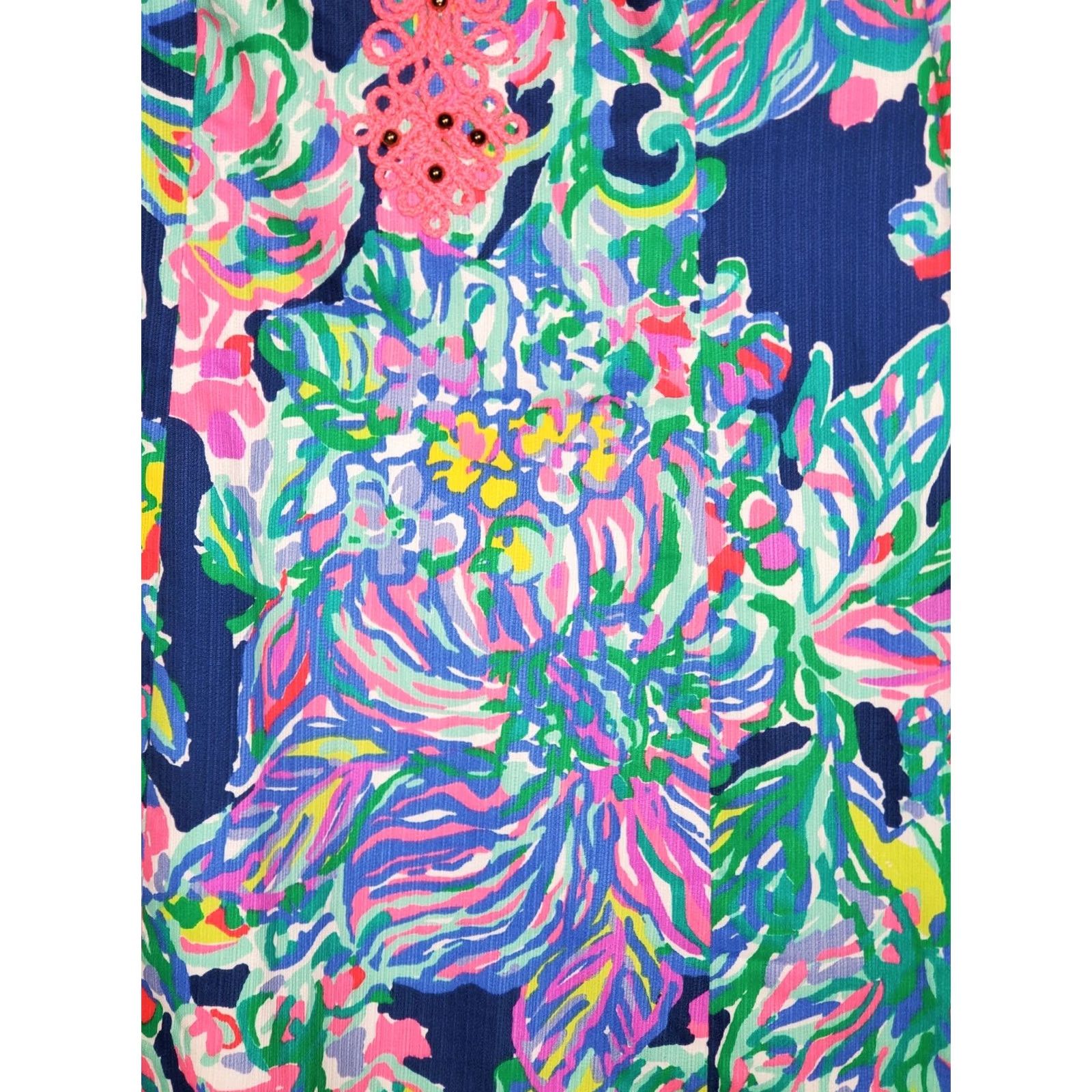 Lilly Pulitzer Lilly Pulitzer Ryder Shift Dress in Seaside Allure Escapade Bead Lace Womens 4 Size S / US 4 / IT 40 - 6 Thumbnail