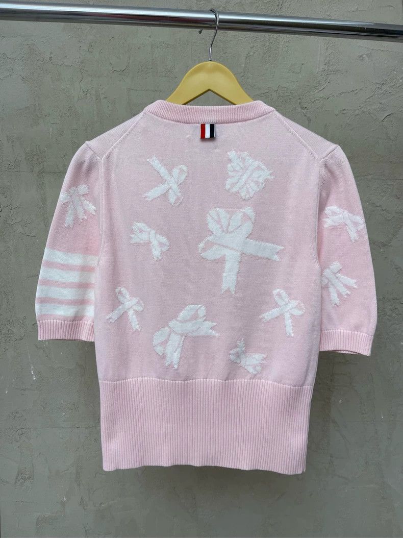 Thom Browne Thom browne Cherry blossom pink brow tie four stripes knitt Size M / US 6-8 / IT 42-44 - 2 Thumbnail