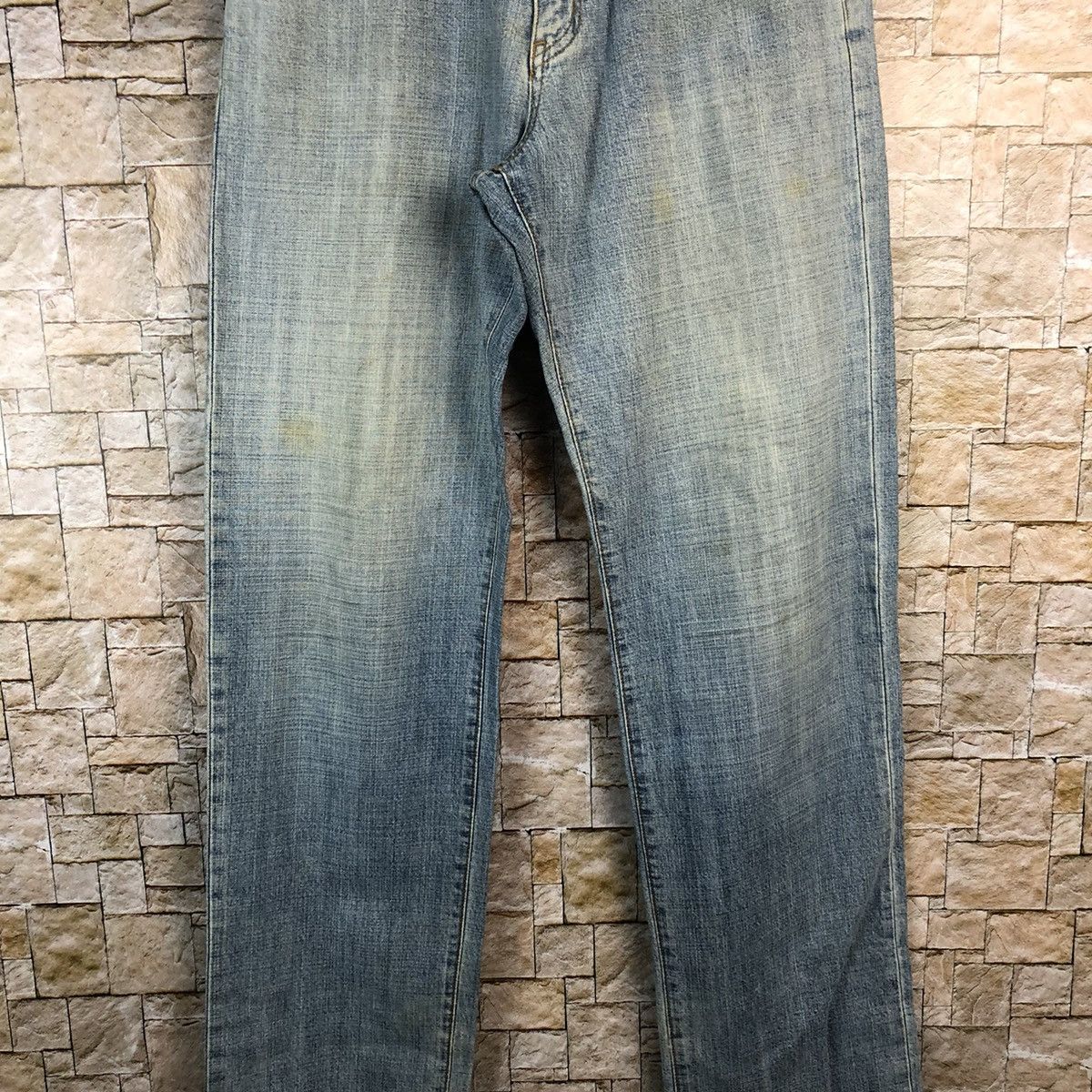 Japanese Brand Uniqlo japan vintage faded Blue Denim Pants #A955 Size US 30 / EU 46 - 6 Thumbnail