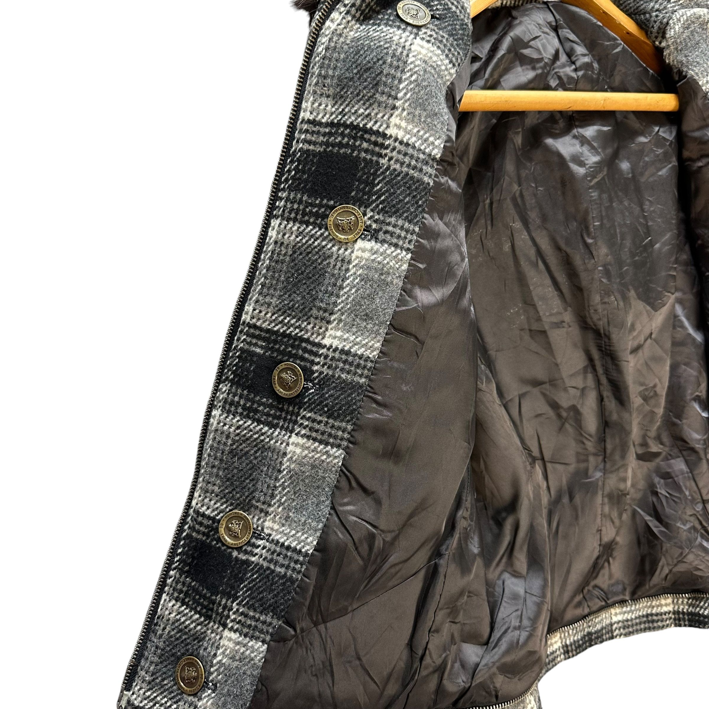 PPFM PPFM Studded Logo Fur Hoodie Tartan Crop Jacket #A54-1246 Size US S / EU 44-46 / 1 - 10 Thumbnail
