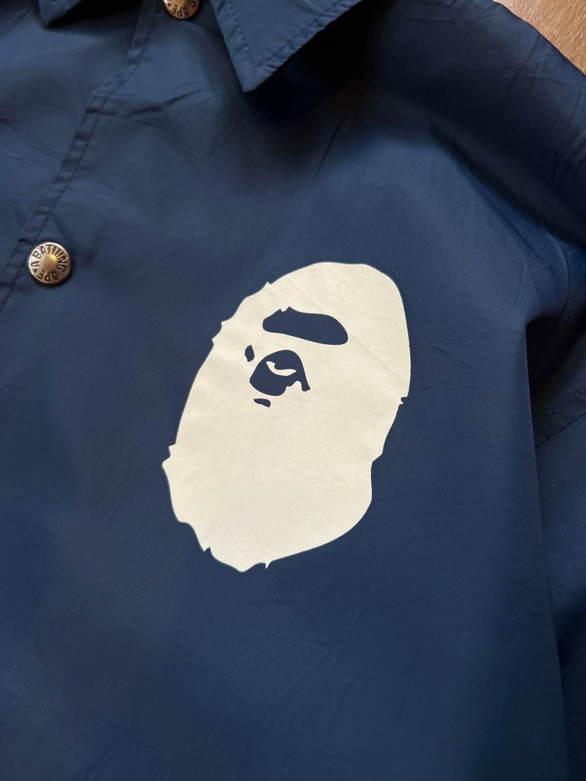 Bape Rare Bape Coach Jacket (Navy) Size US L / EU 52-54 / 3 - 7 Thumbnail
