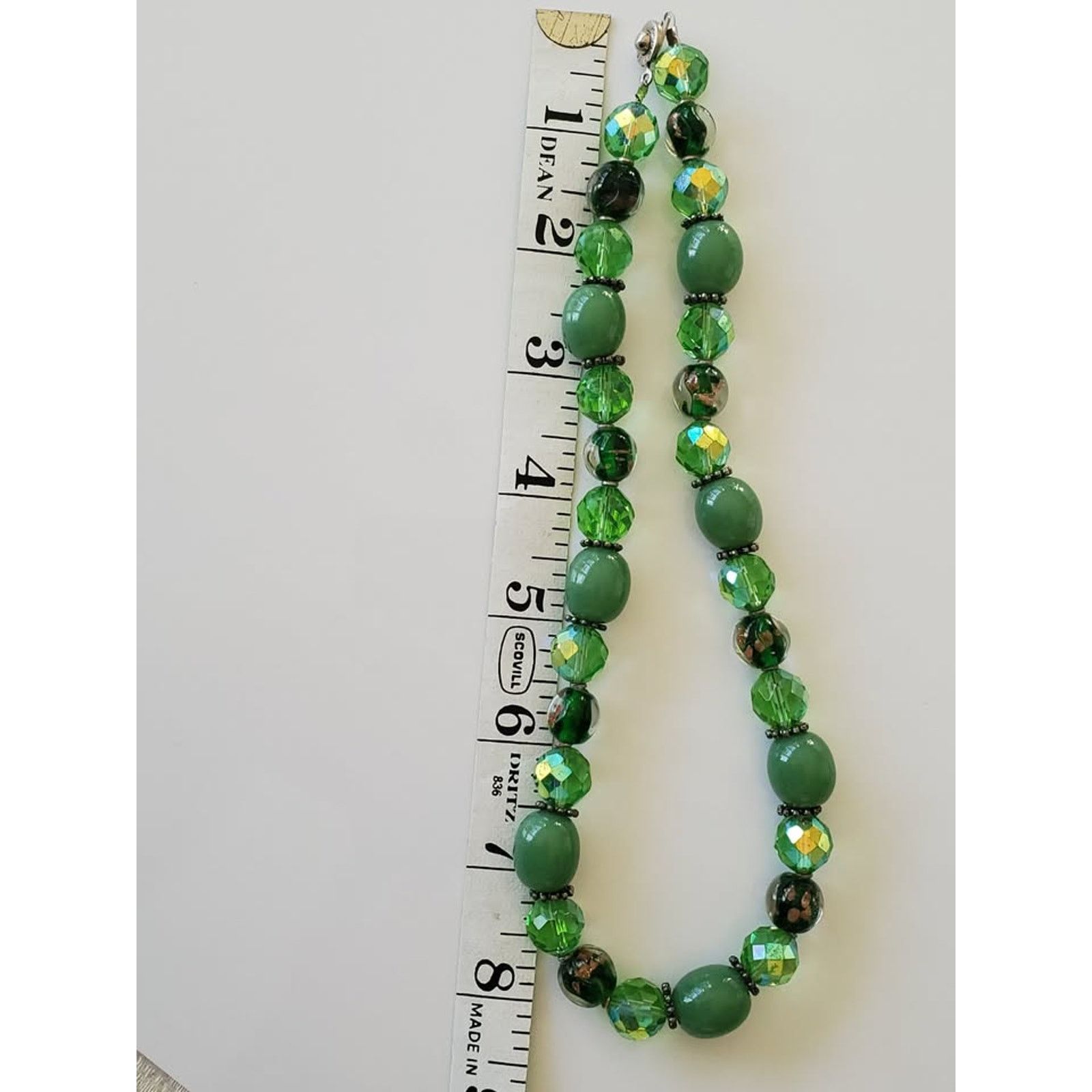 Other Green Glass Beaded Choker Necklace Size ONE SIZE - 4 Thumbnail