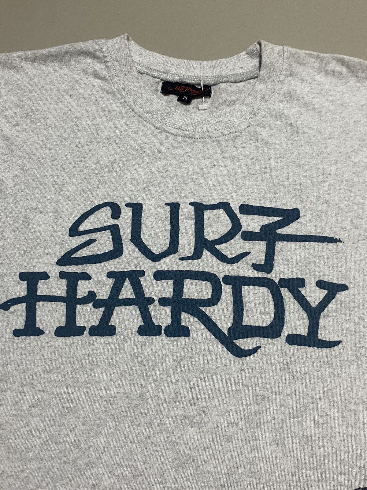 Ed Hardy Y2K Surf Hardy Emo Grunge Gothic Grey Tshirt Size US M / EU 48-50 / 2 - 2 Thumbnail