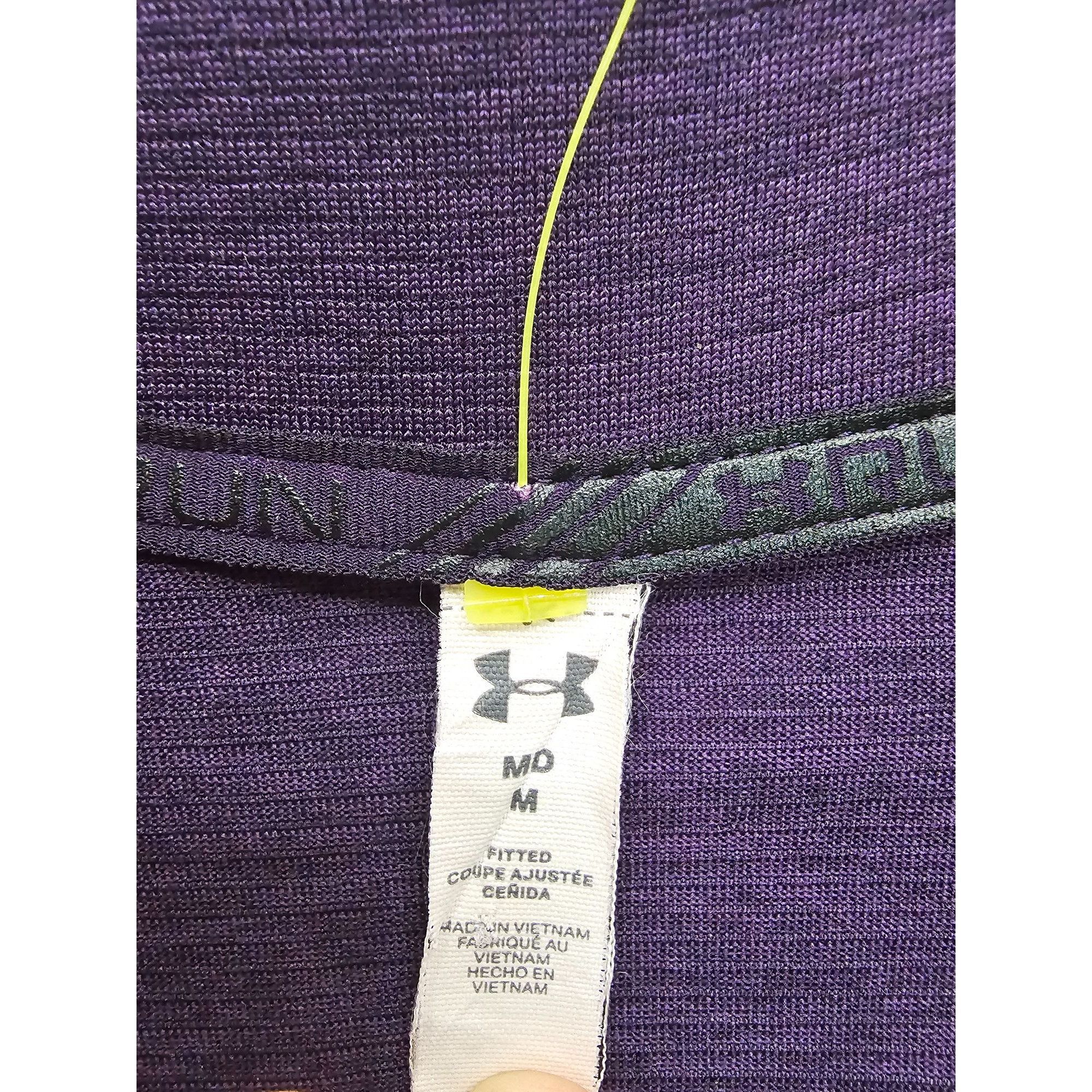 Under Armour Under Armour Women's Fitted 1/4 Zip Pullover Size M Purple Size M / US 6-8 / IT 42-44 - 3 Thumbnail