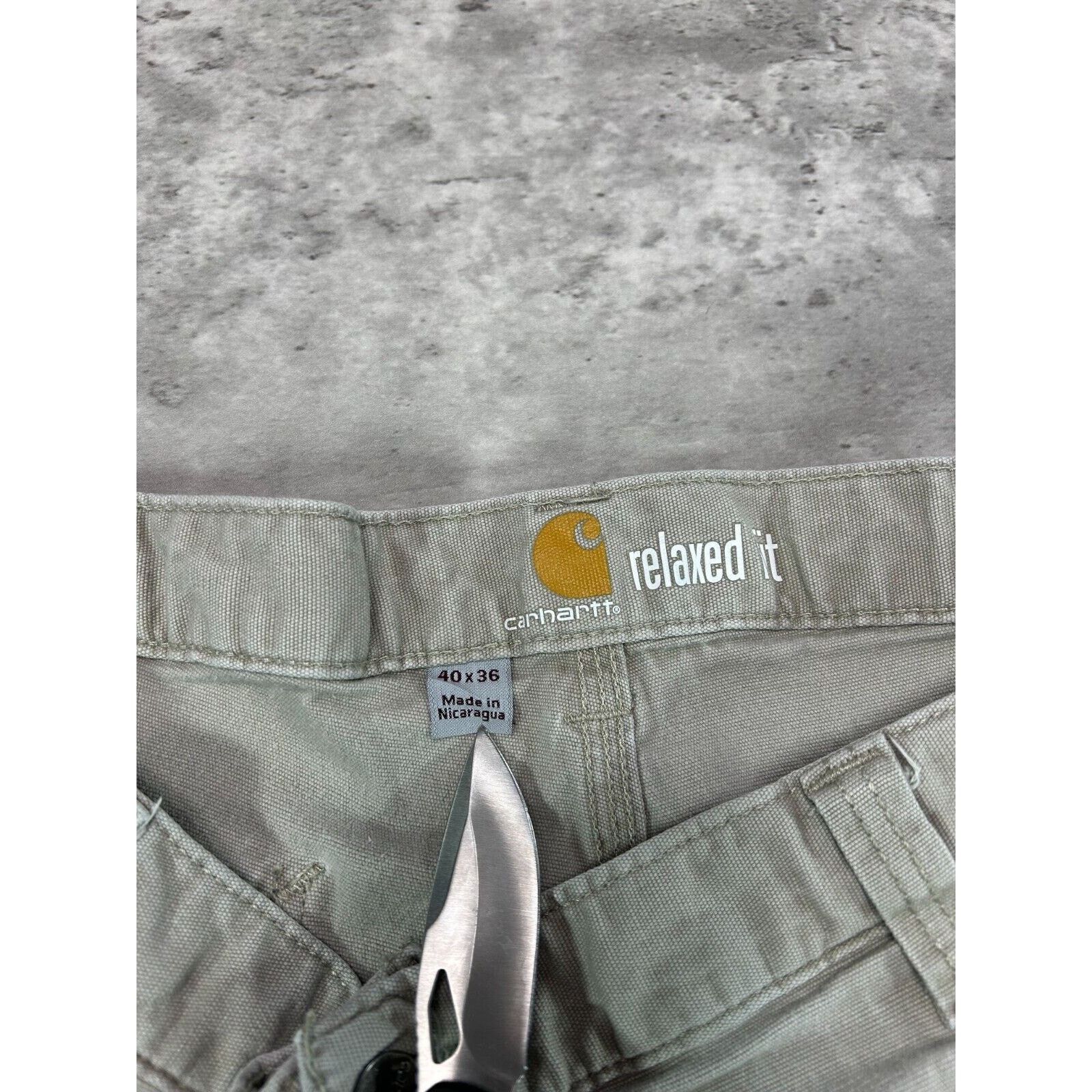 Carhartt Carhartt Relaxed Fit Canvas Workwear Five Pocket Pants Sz 38 Size US 38 / EU 54 - 3 Thumbnail