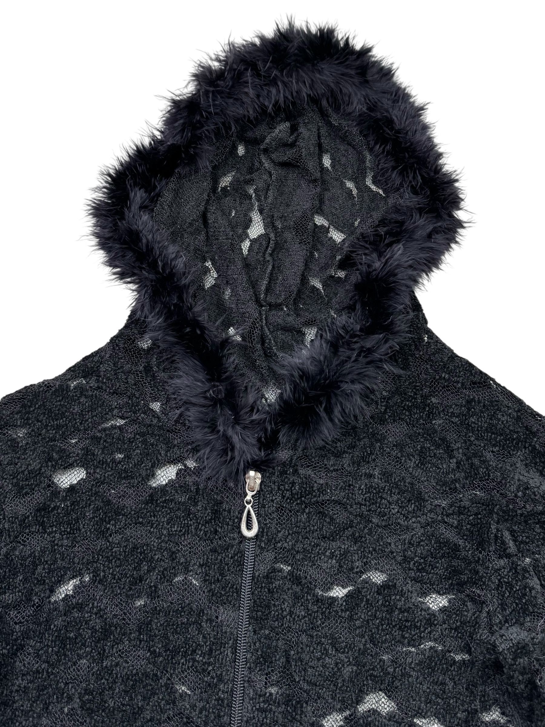Japanese Brand Vintage Mesh Hoodie With Real Hood W307(V9) Size S / US 4 / IT 40 - 3 Thumbnail