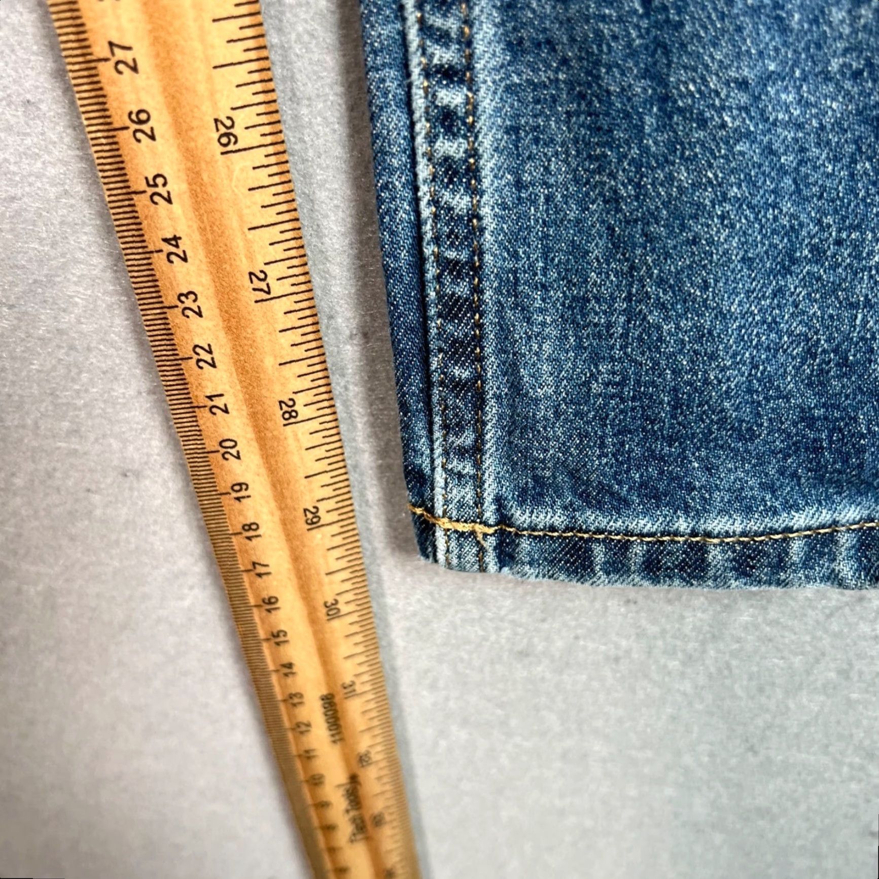 Everlane Everlane The Cheeky Jean Womens High-Rise Skinny Denim Size 24 Tall Blue 5-Pocket Stretch Jeans Womens Jeans Size 42" / US 20 - 7 Thumbnail
