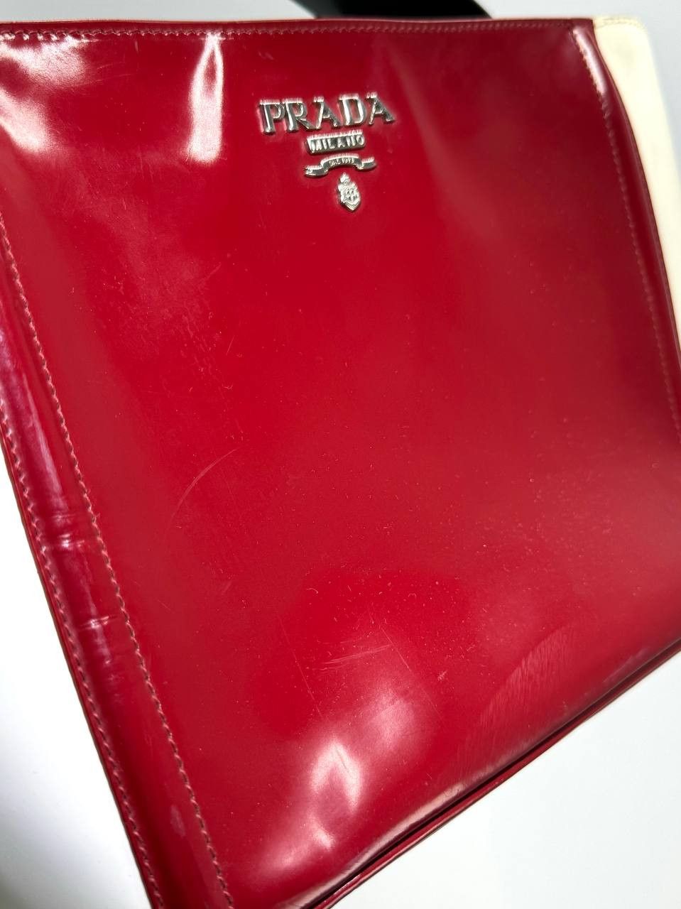 Prada Prada Ouverture patent leather crossbody bag Size ONE SIZE - 15 Thumbnail