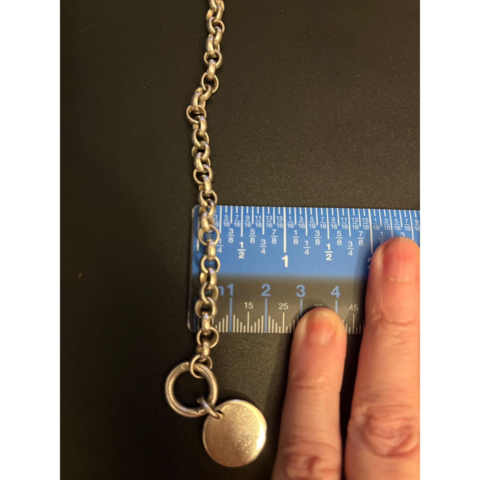 Other Vintage Sterling Silver Toggle Bracelet 925 23g Size 6.5 Size ONE SIZE - 3 Thumbnail