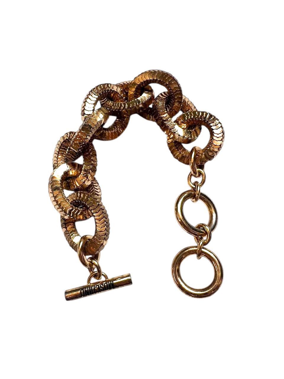 H&M × Jeremy Scott × Moschino Vintage Moschino x H&M gold style bracelet by Jeremy Scott Size ONE SIZE - 2 Thumbnail