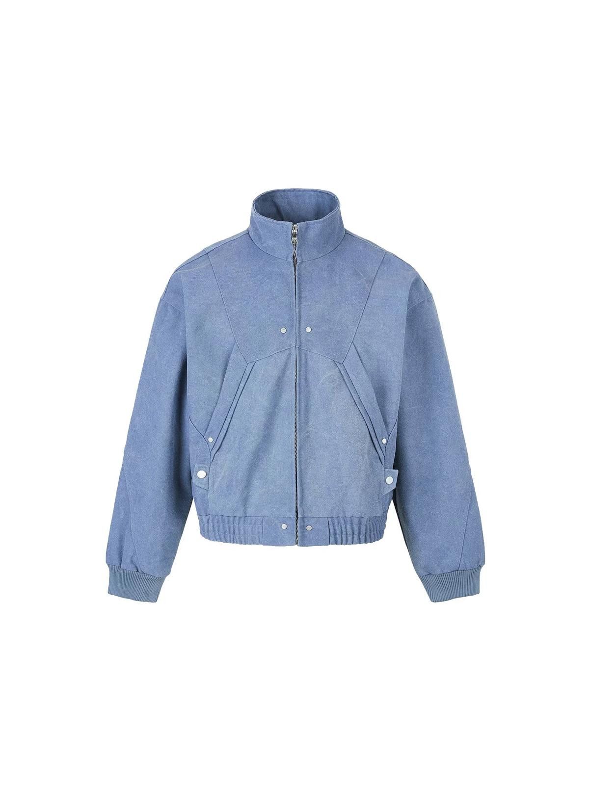 Other Blue Casual Zip-Up Bomber Jacket, Relaxed Fit Jacket Size US L / EU 52-54 / 3 - 4 Thumbnail